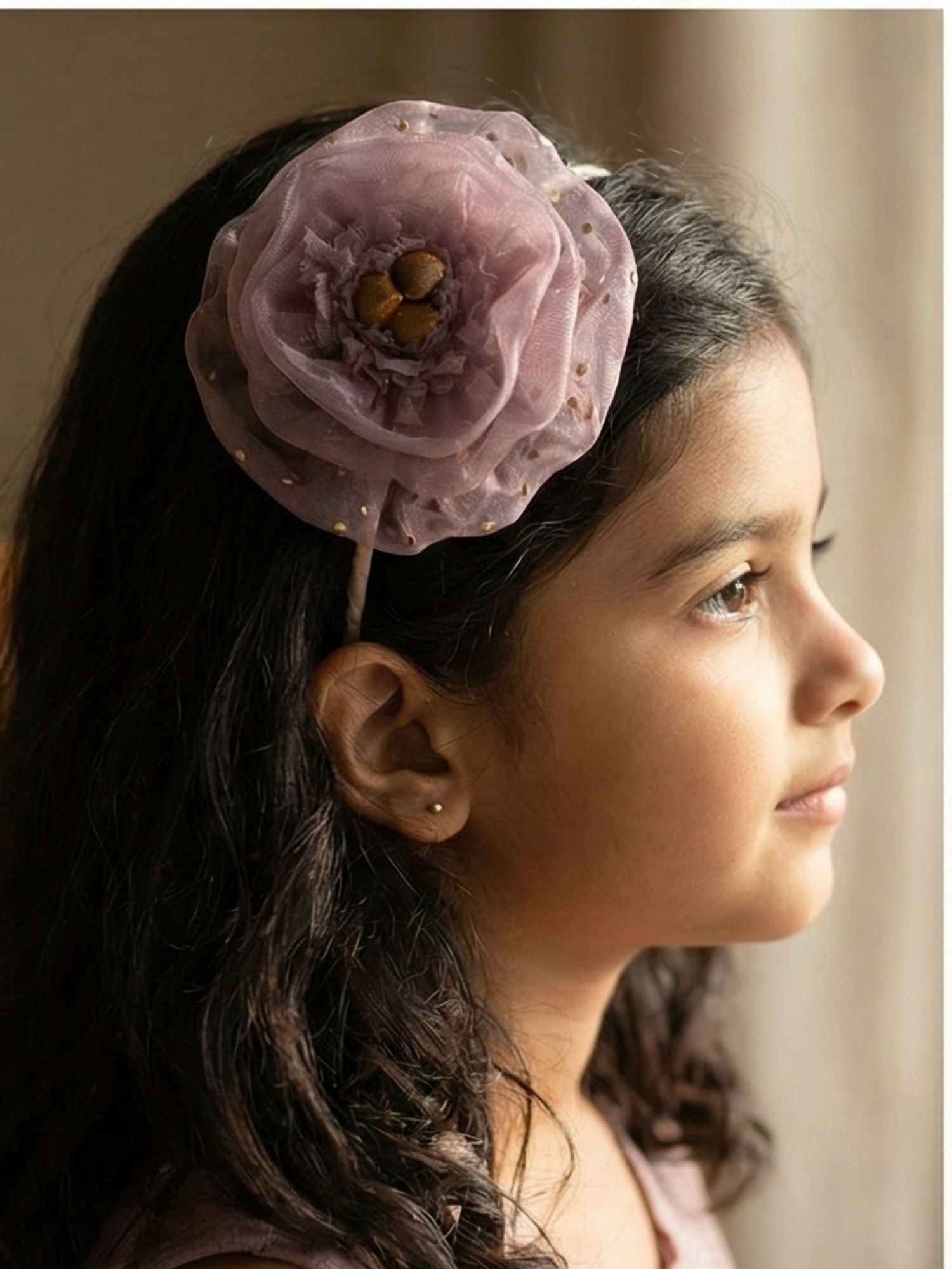 Organza Peony Hairband