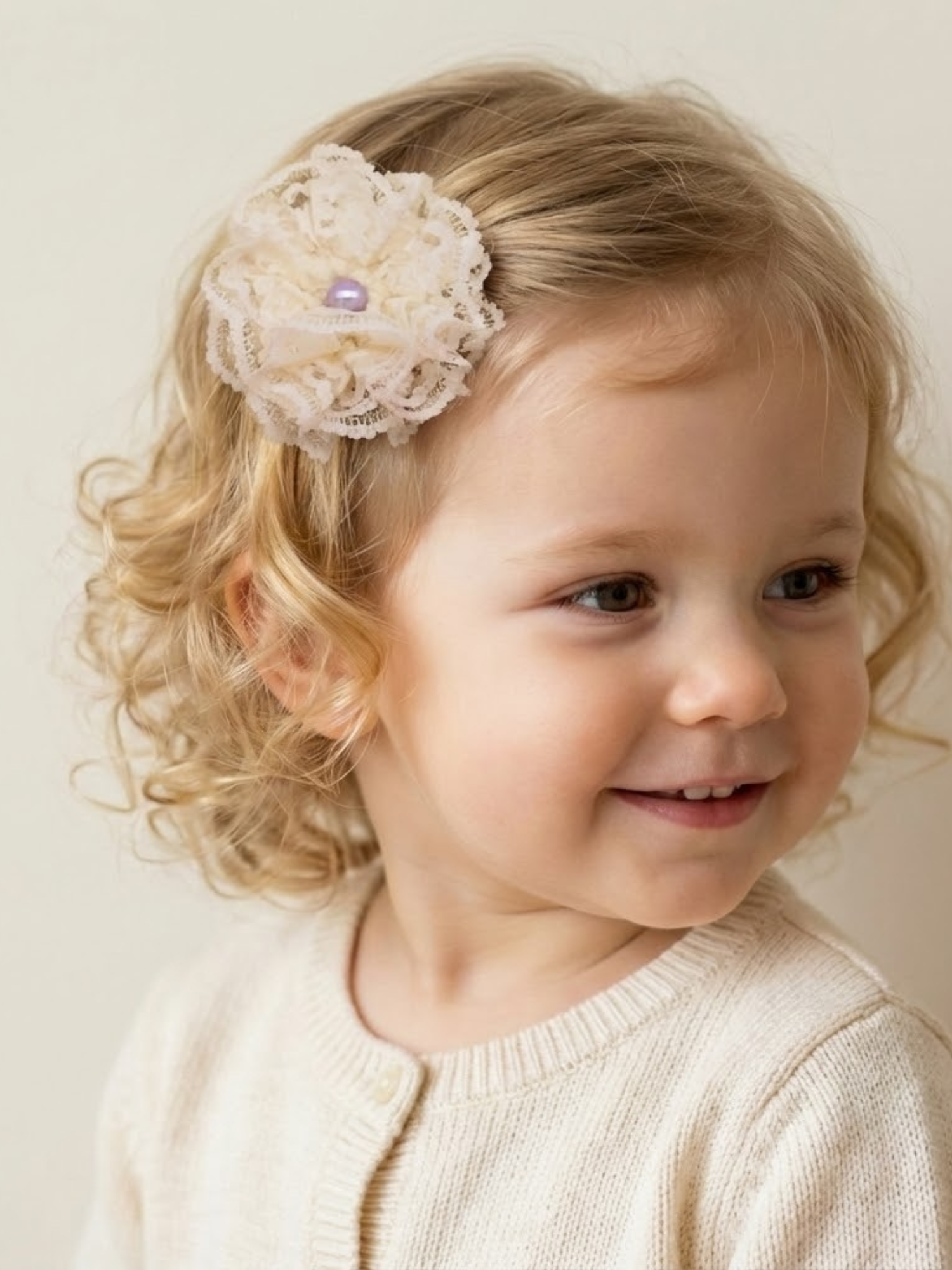 Lace Bloom Clip Set, Pack of 2