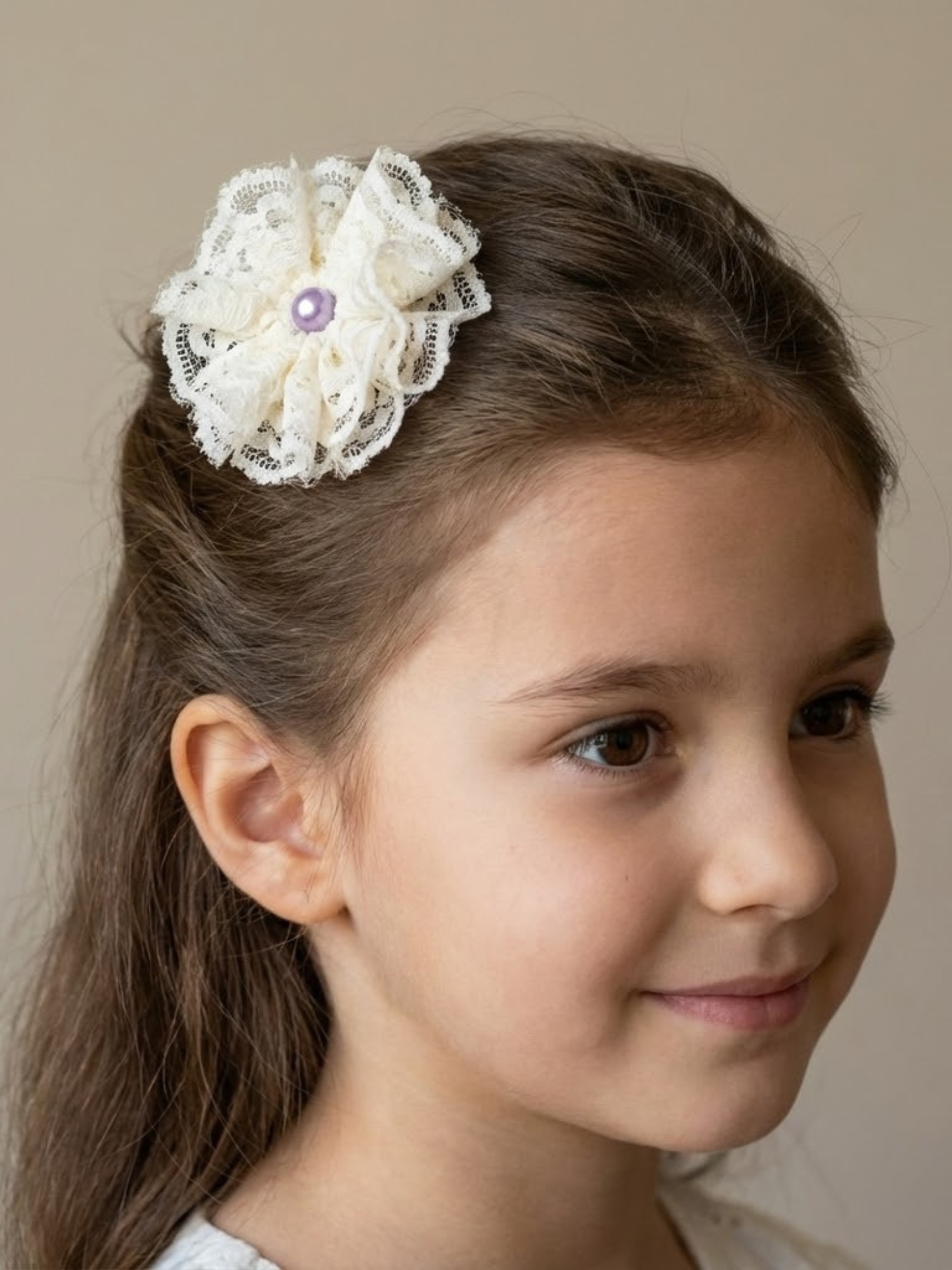 Lace Bloom Clip Set, Pack of 2