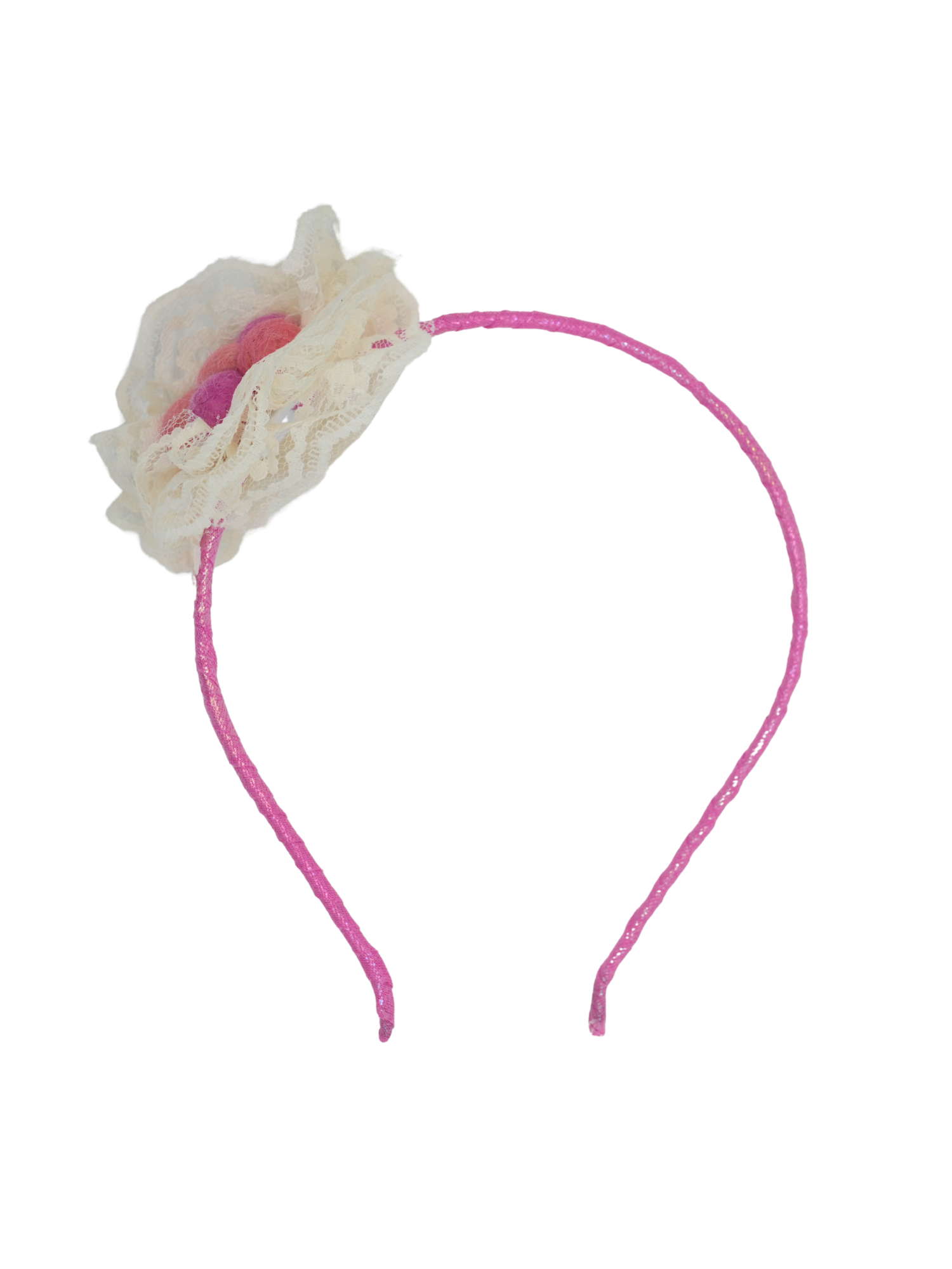 Pink & Peach Felt Rose Headband