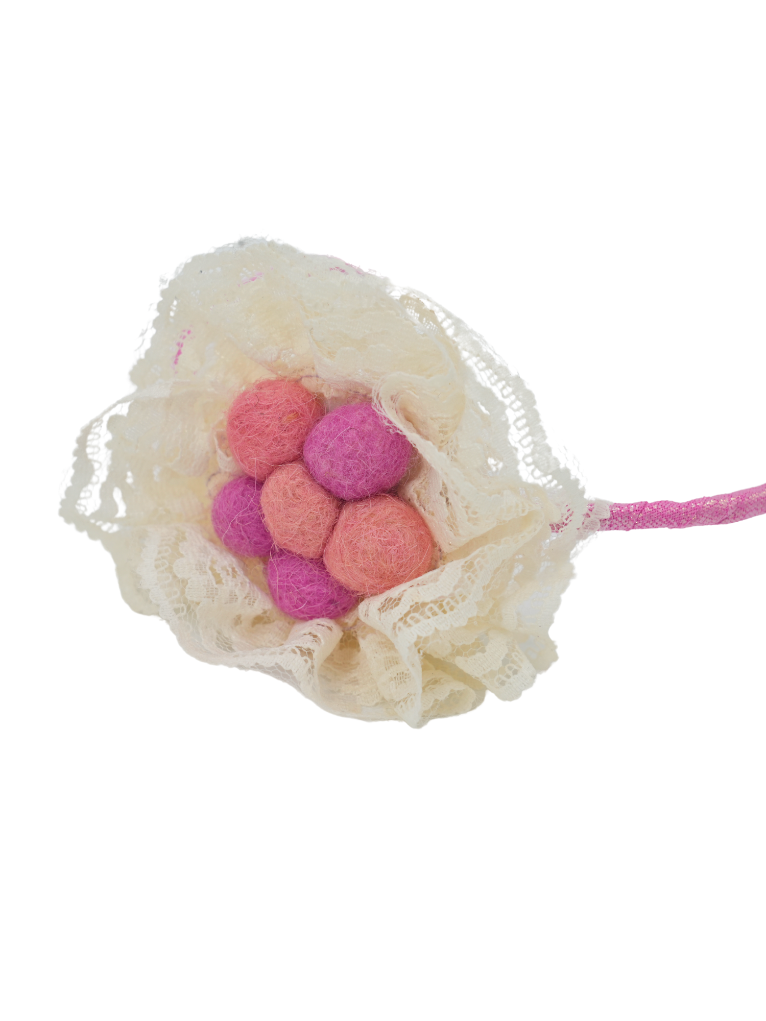 Pink & Peach Felt Rose Headband