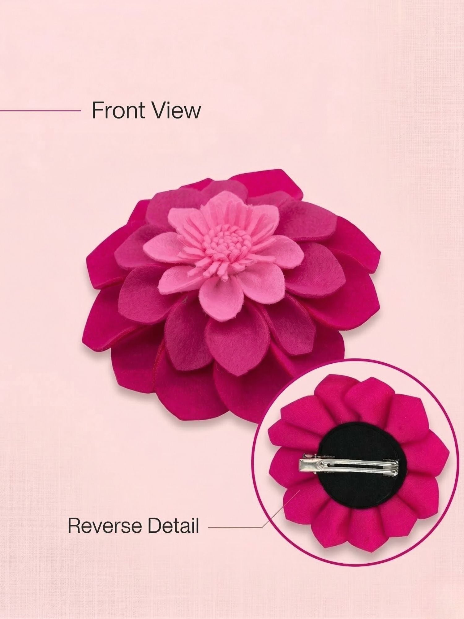 Felt Dhalia Statement headband