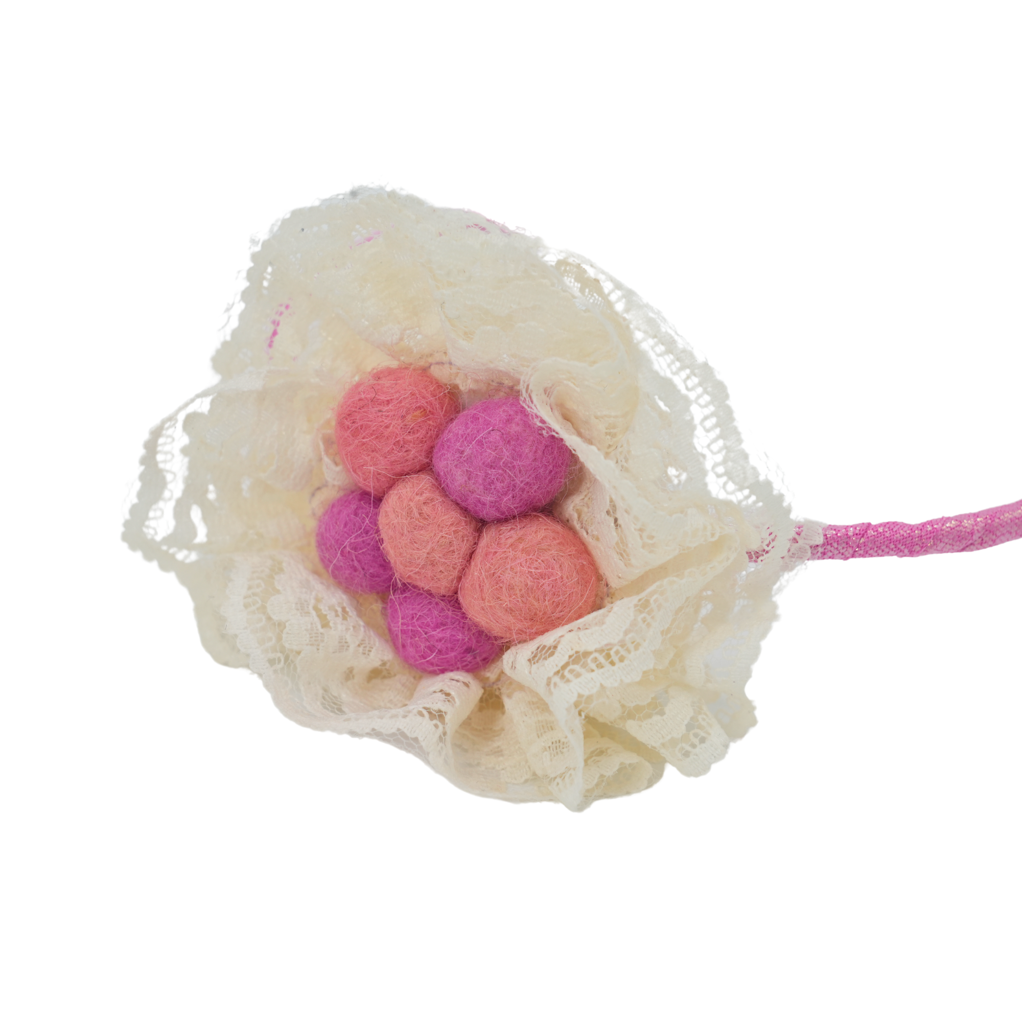 Pink & Peach Felt Rose Headband