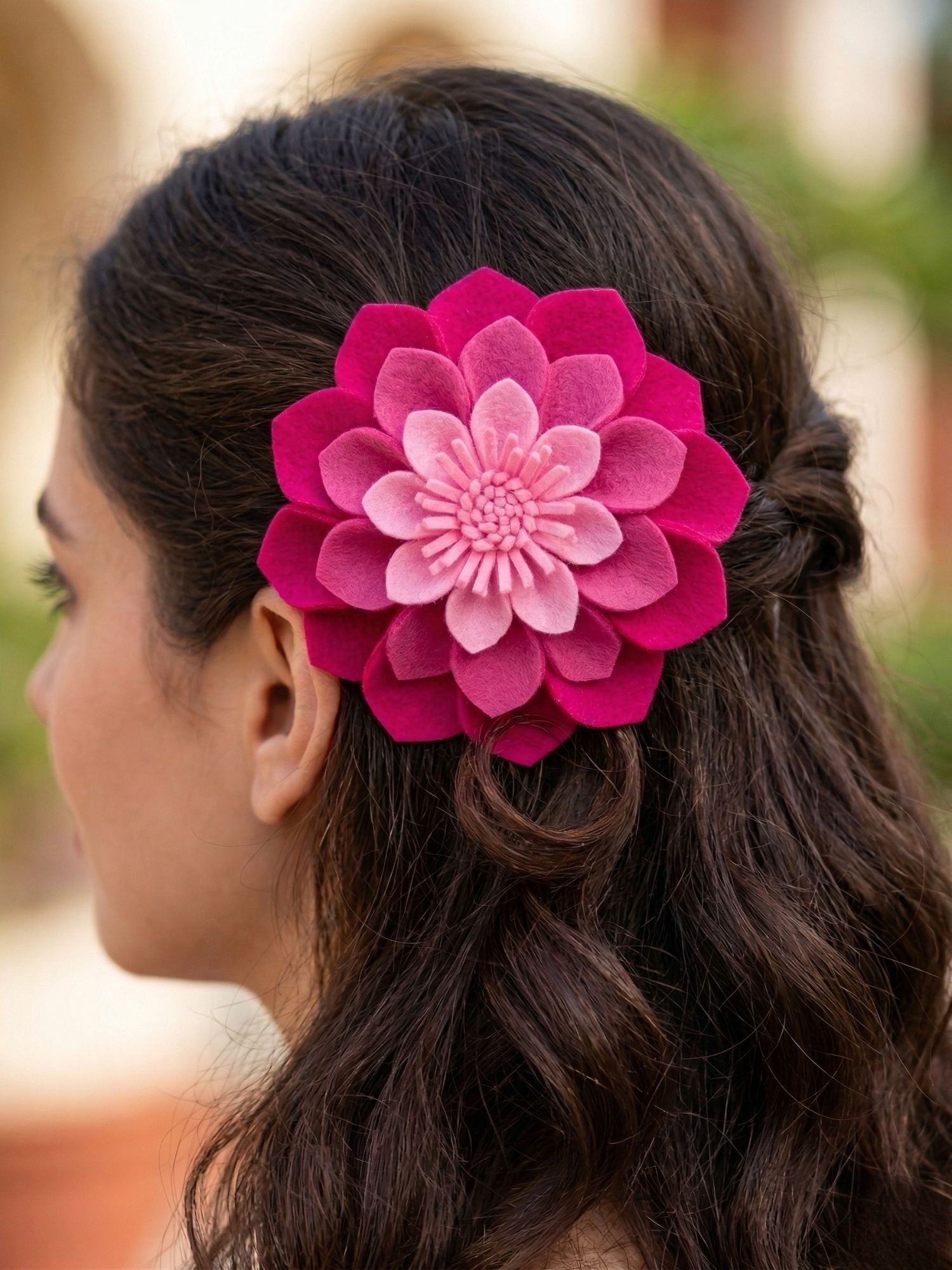 Felt Dhalia Statement headband