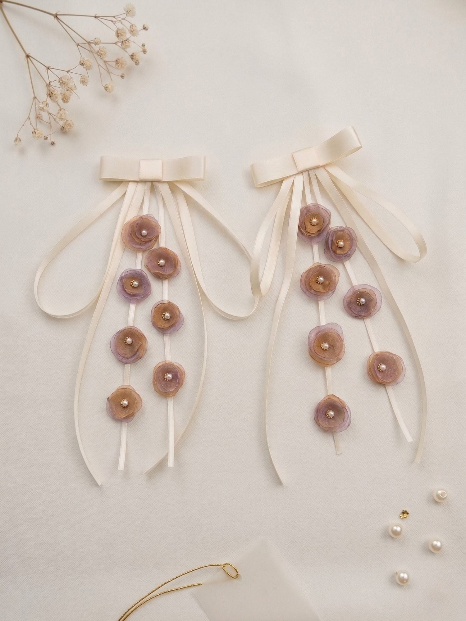 Floral Bow Clip