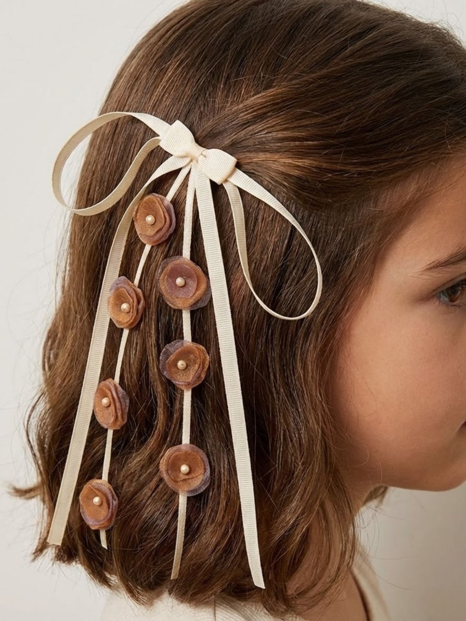 Floral Bow Clip
