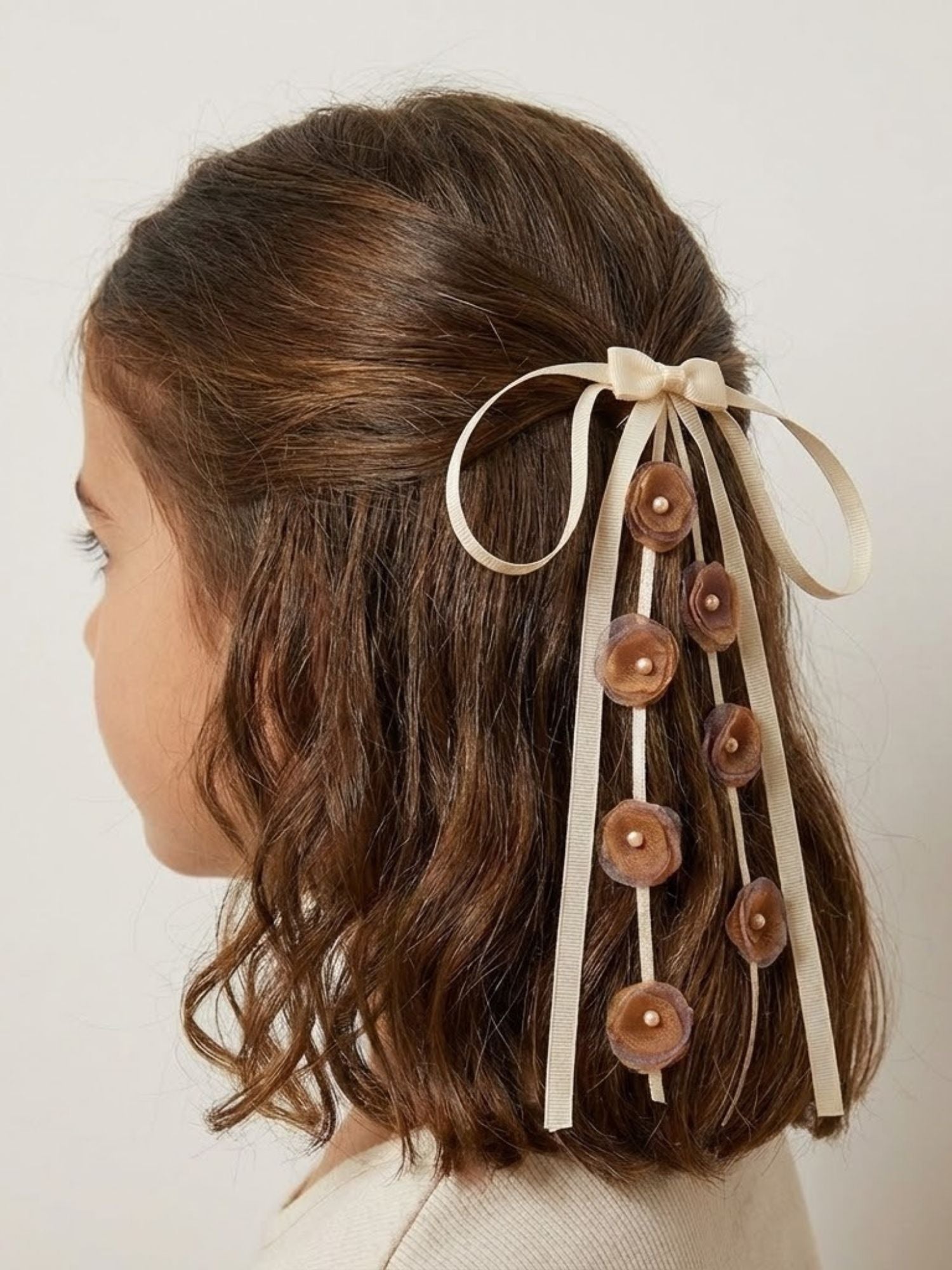 Floral Bow Clip