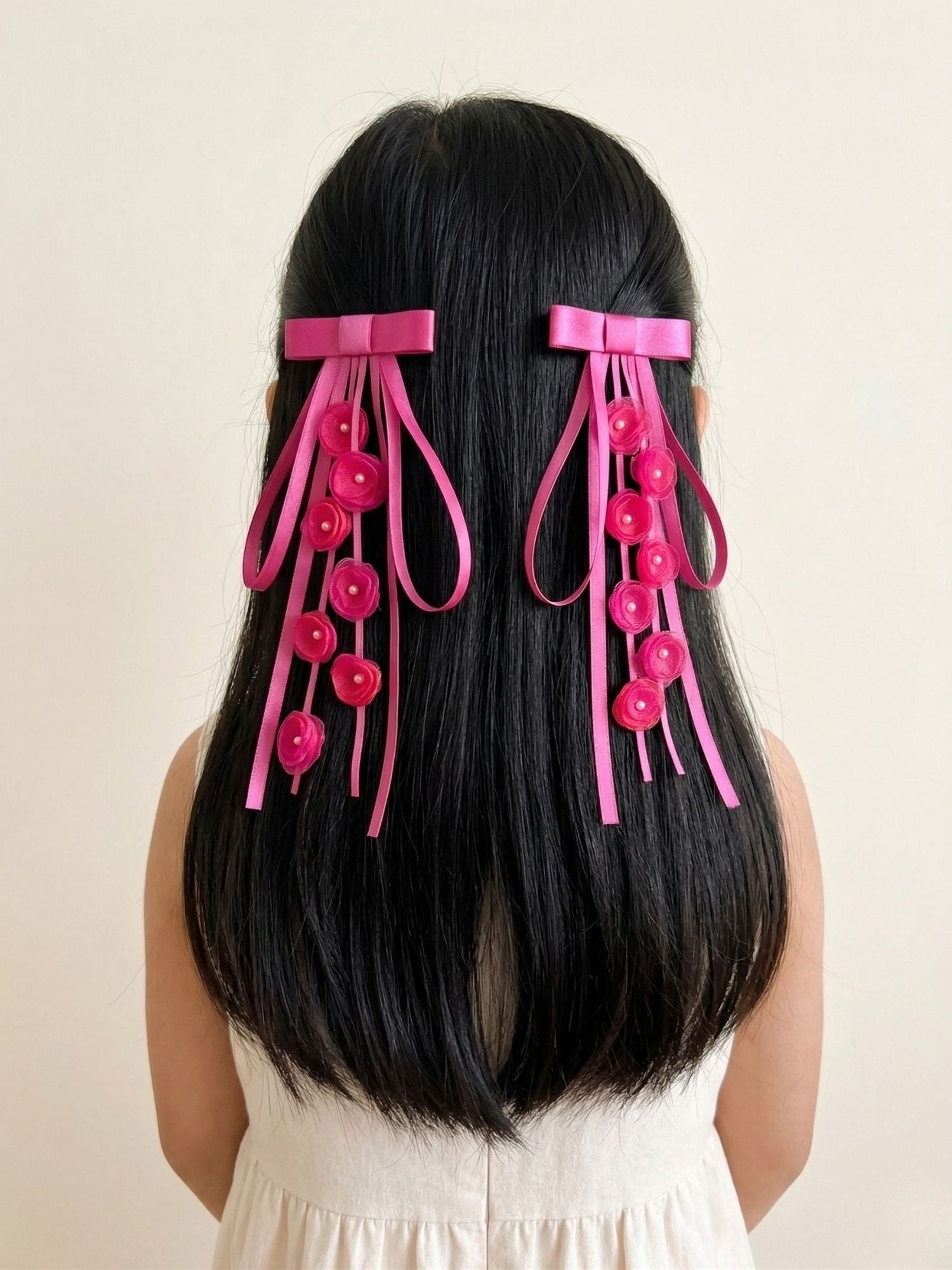 Floral Bow Clip