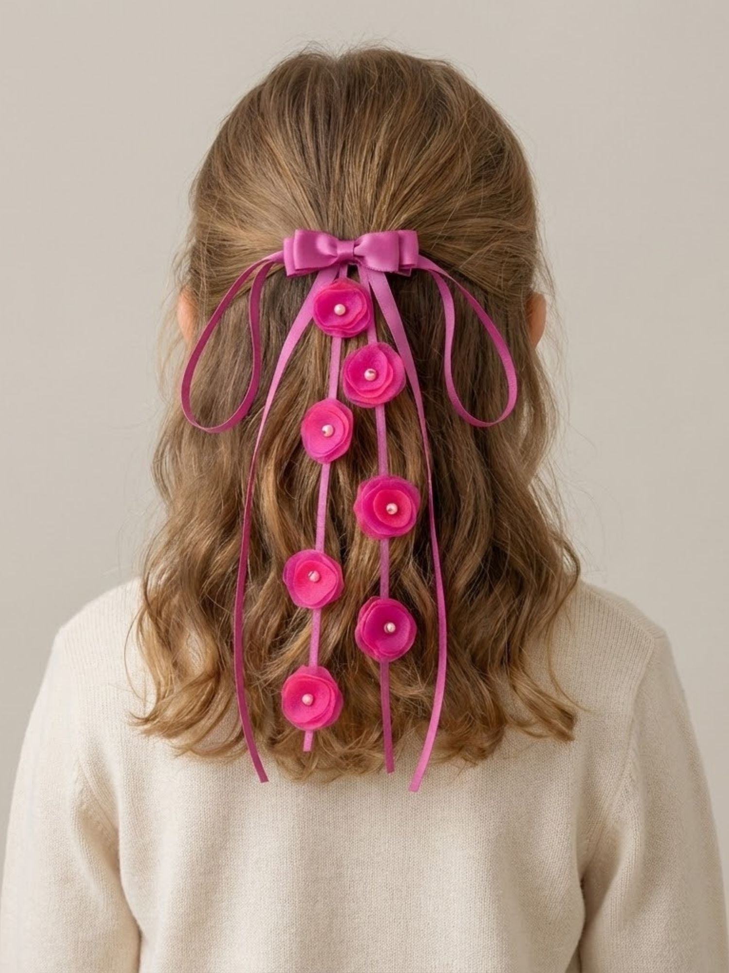Floral Bow Clip