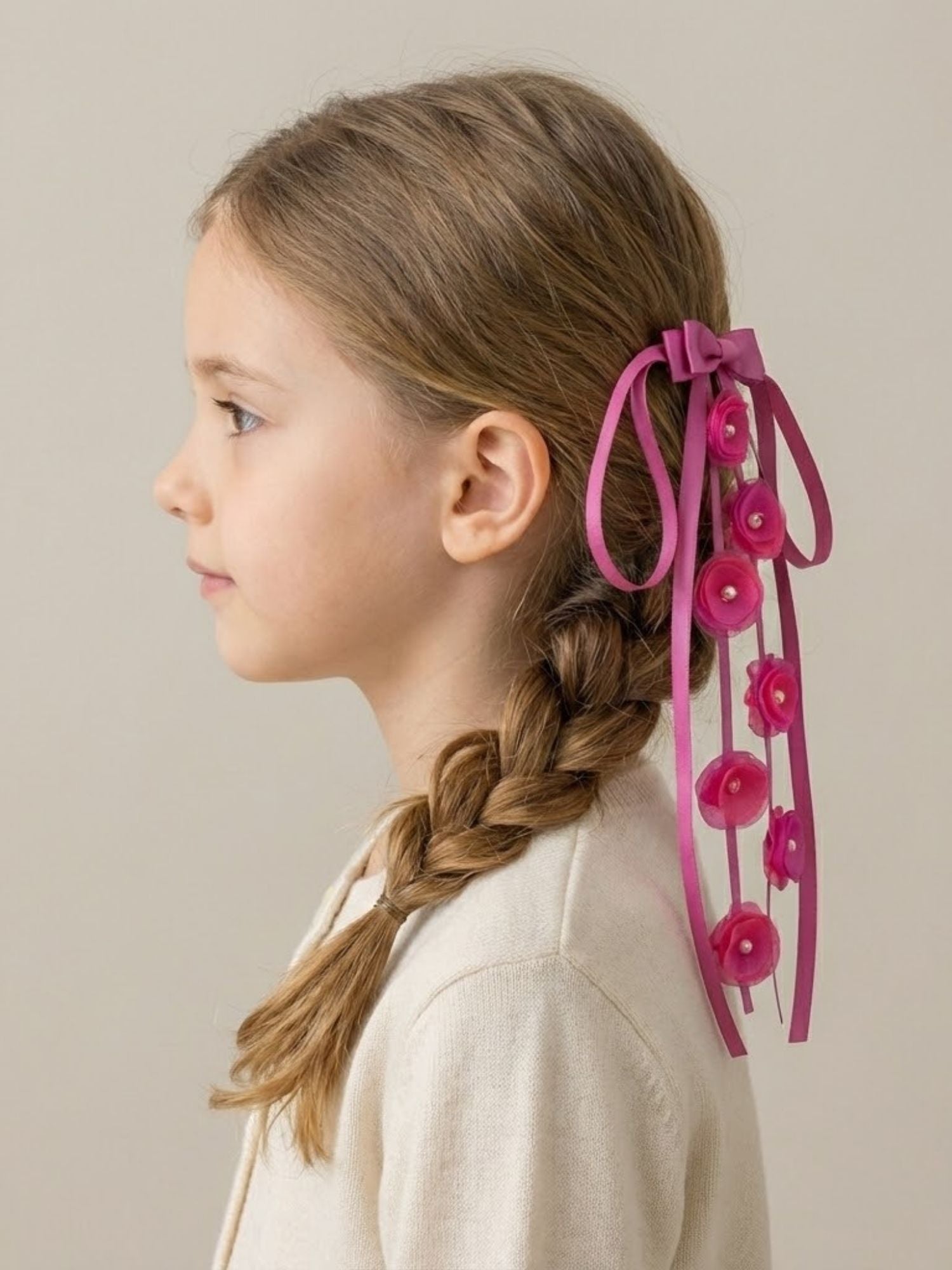 Floral Bow Clip