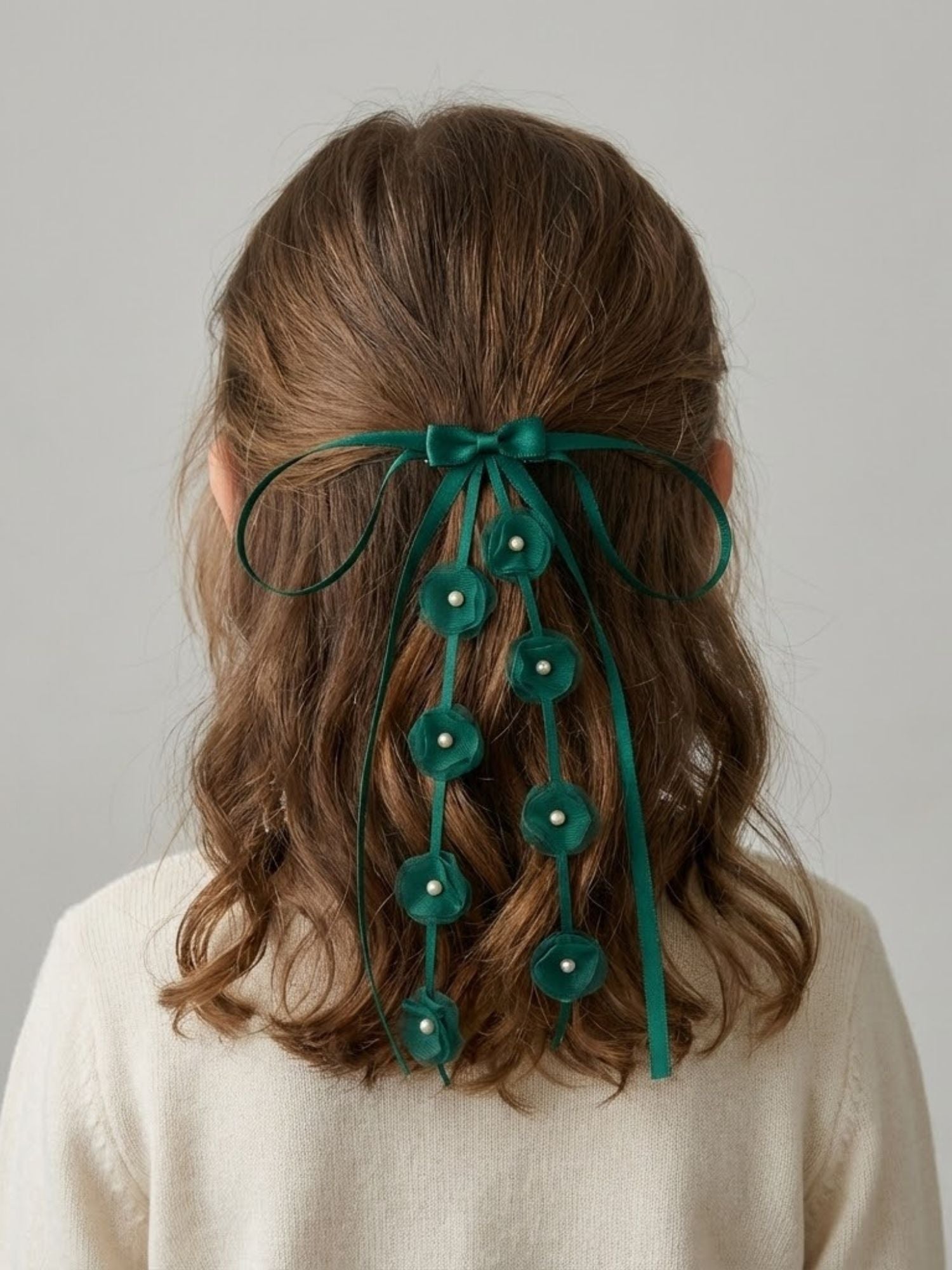 Floral Bow Clip