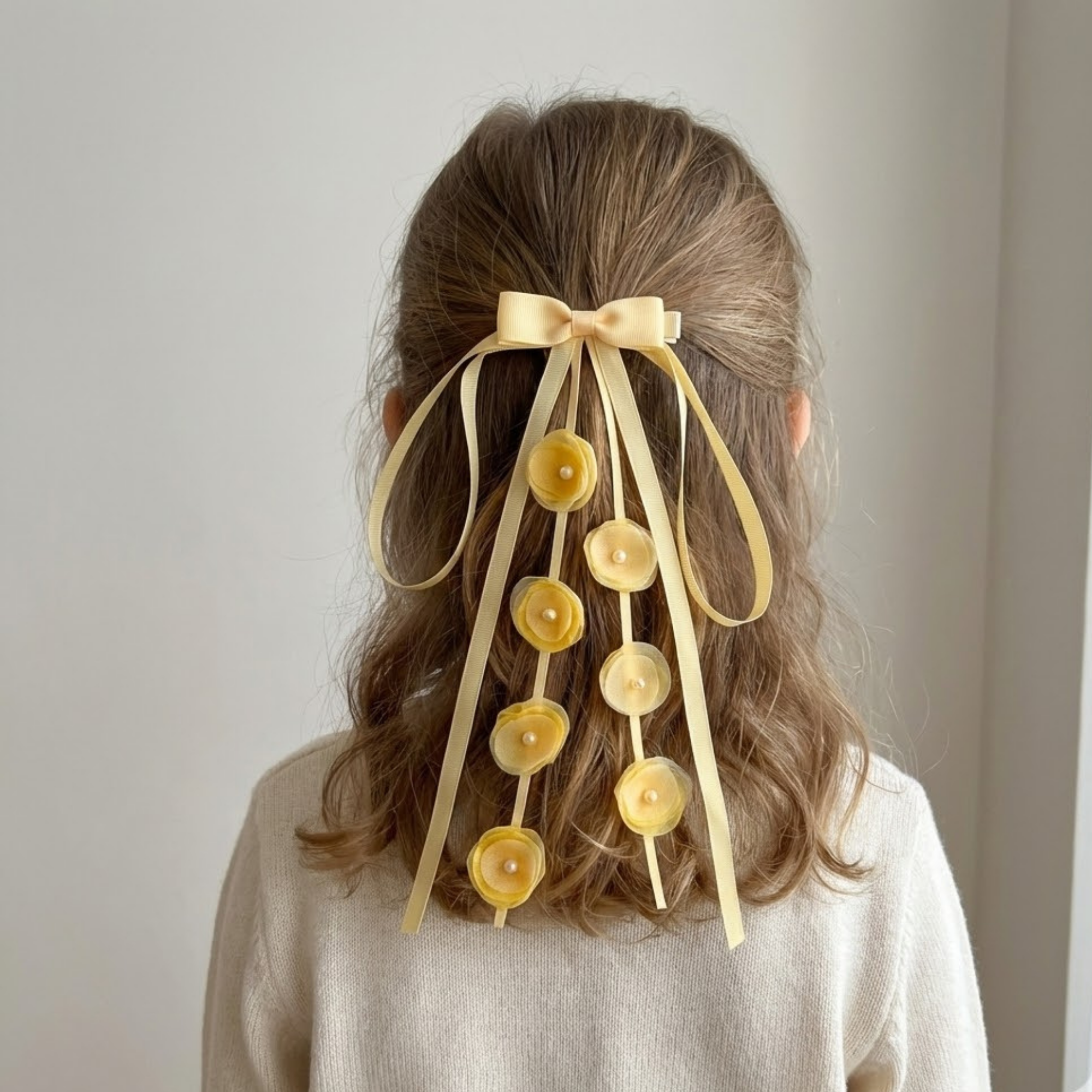 Long Bow Clip –  Yellow