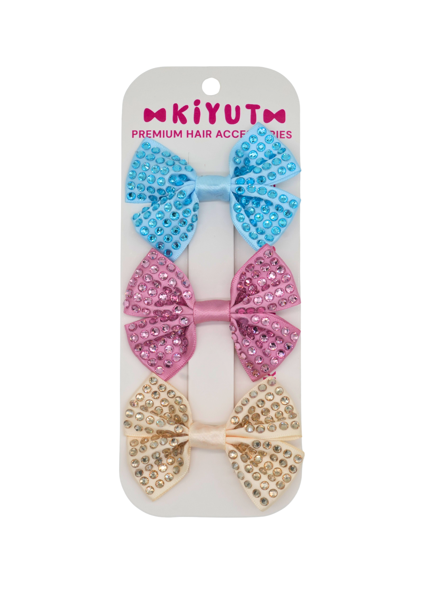 Set of three hair bows