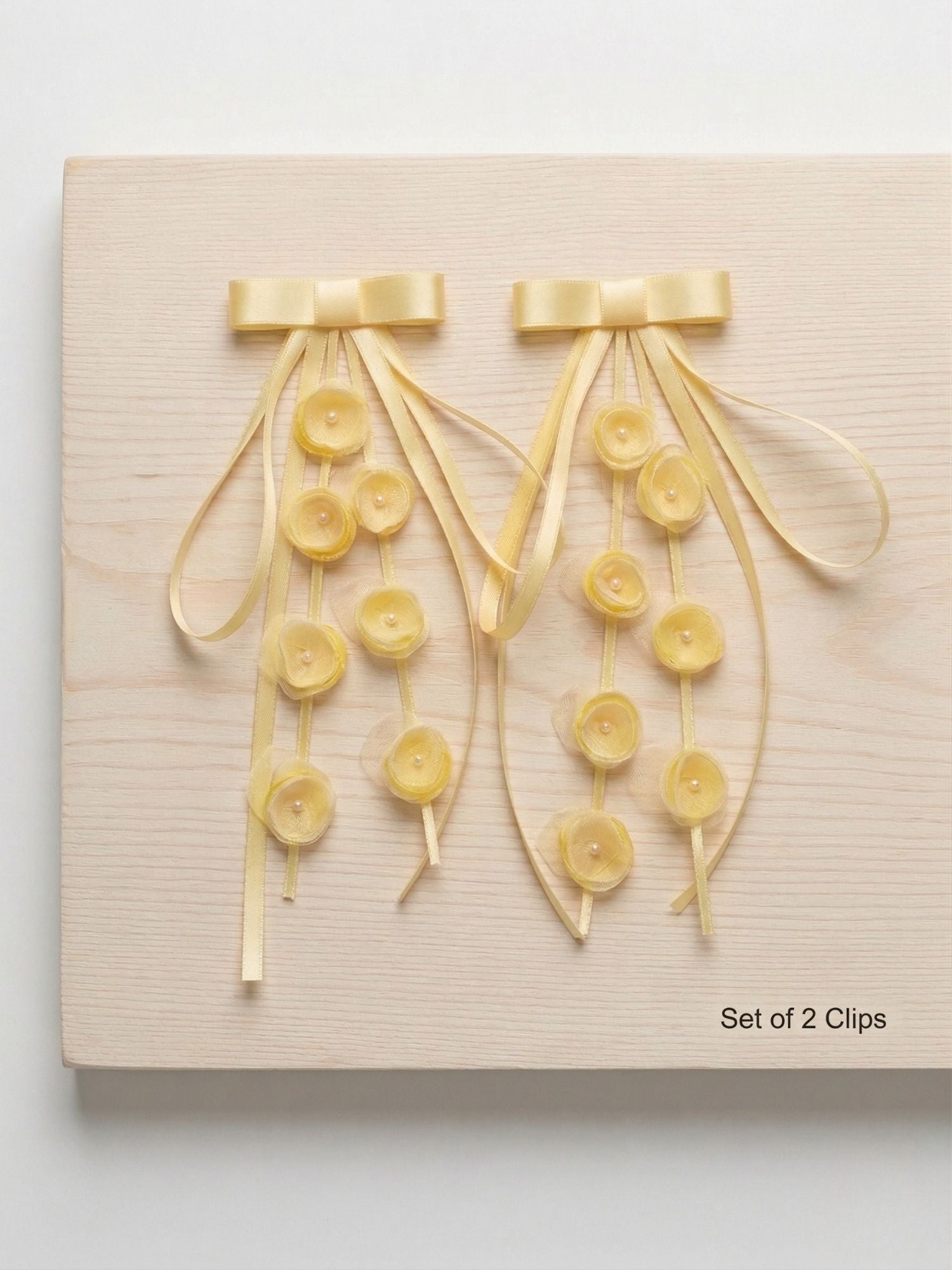 Floral Bow Clip