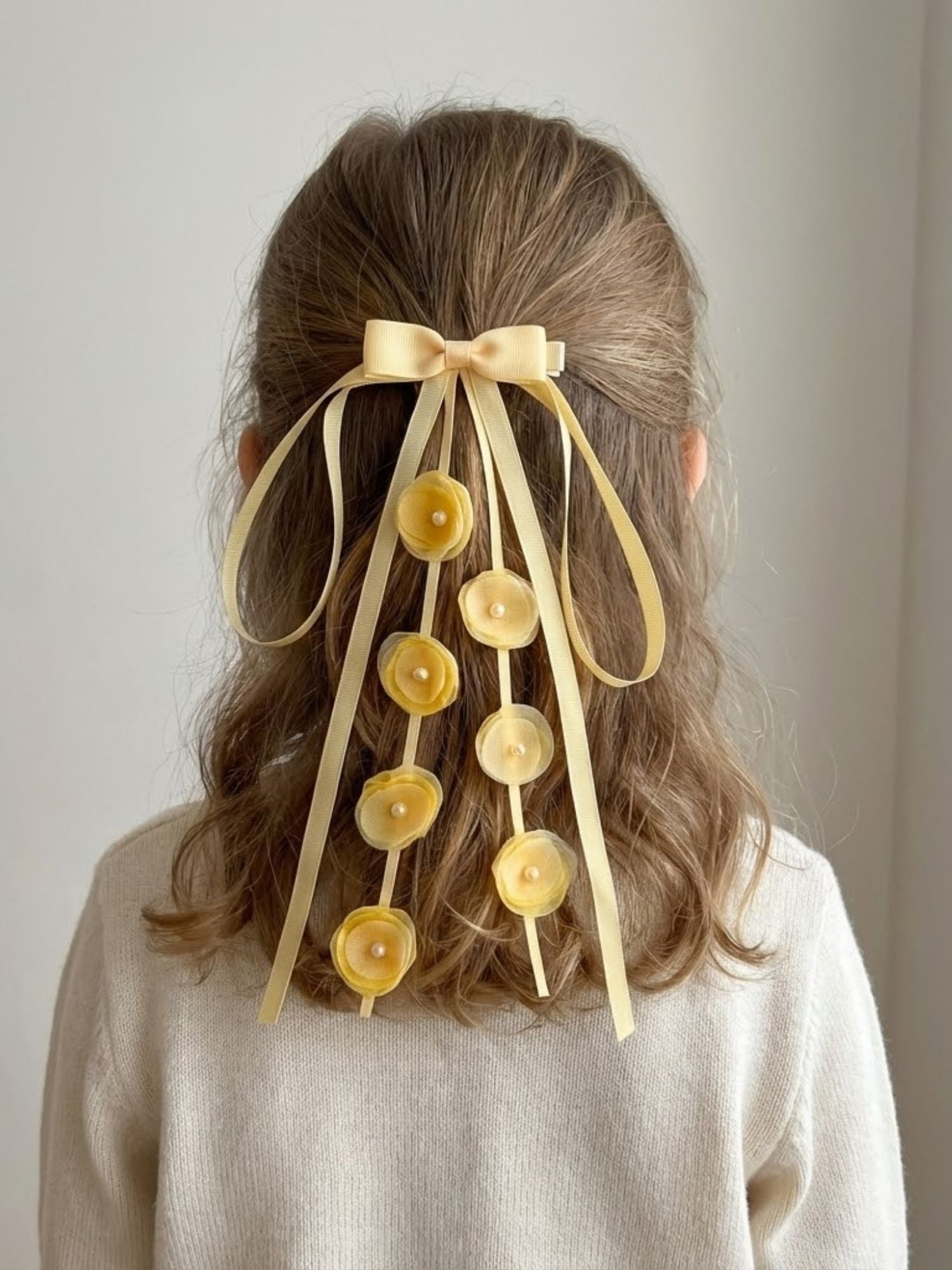 Floral Bow Clip