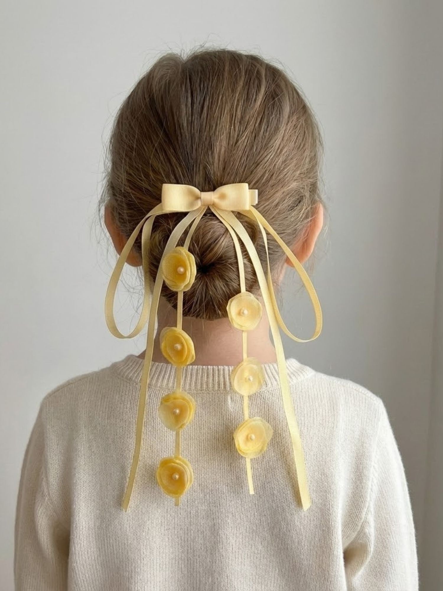 Floral Bow Clip