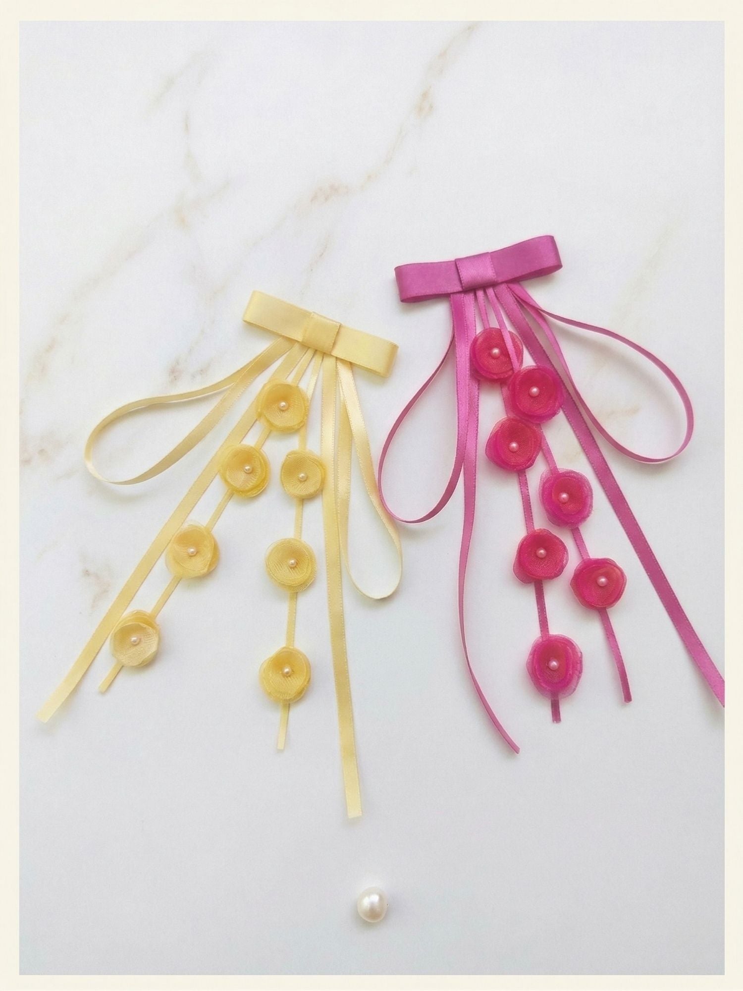 Floral Bow Clip
