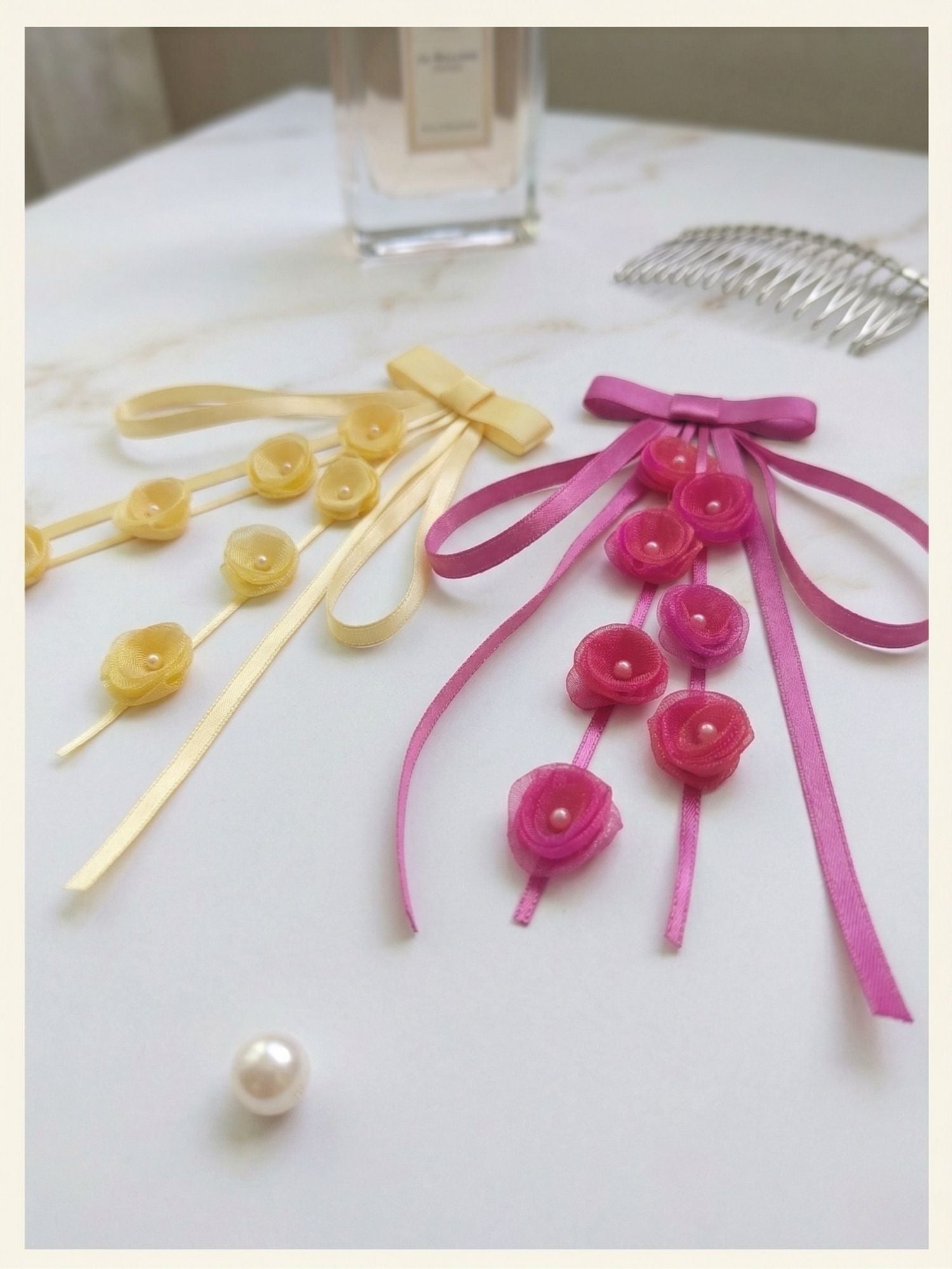 Floral Bow Clip