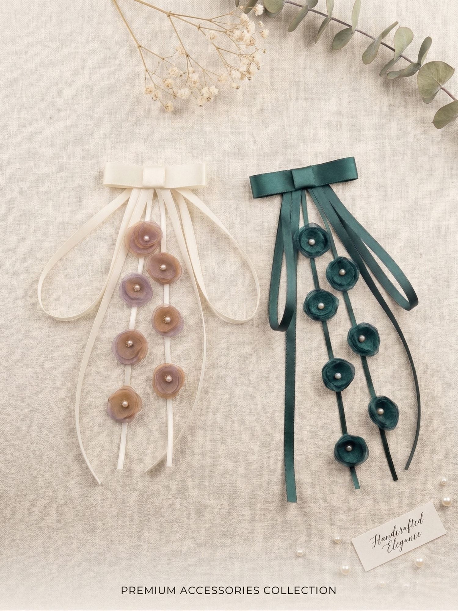 Floral Bow Clip