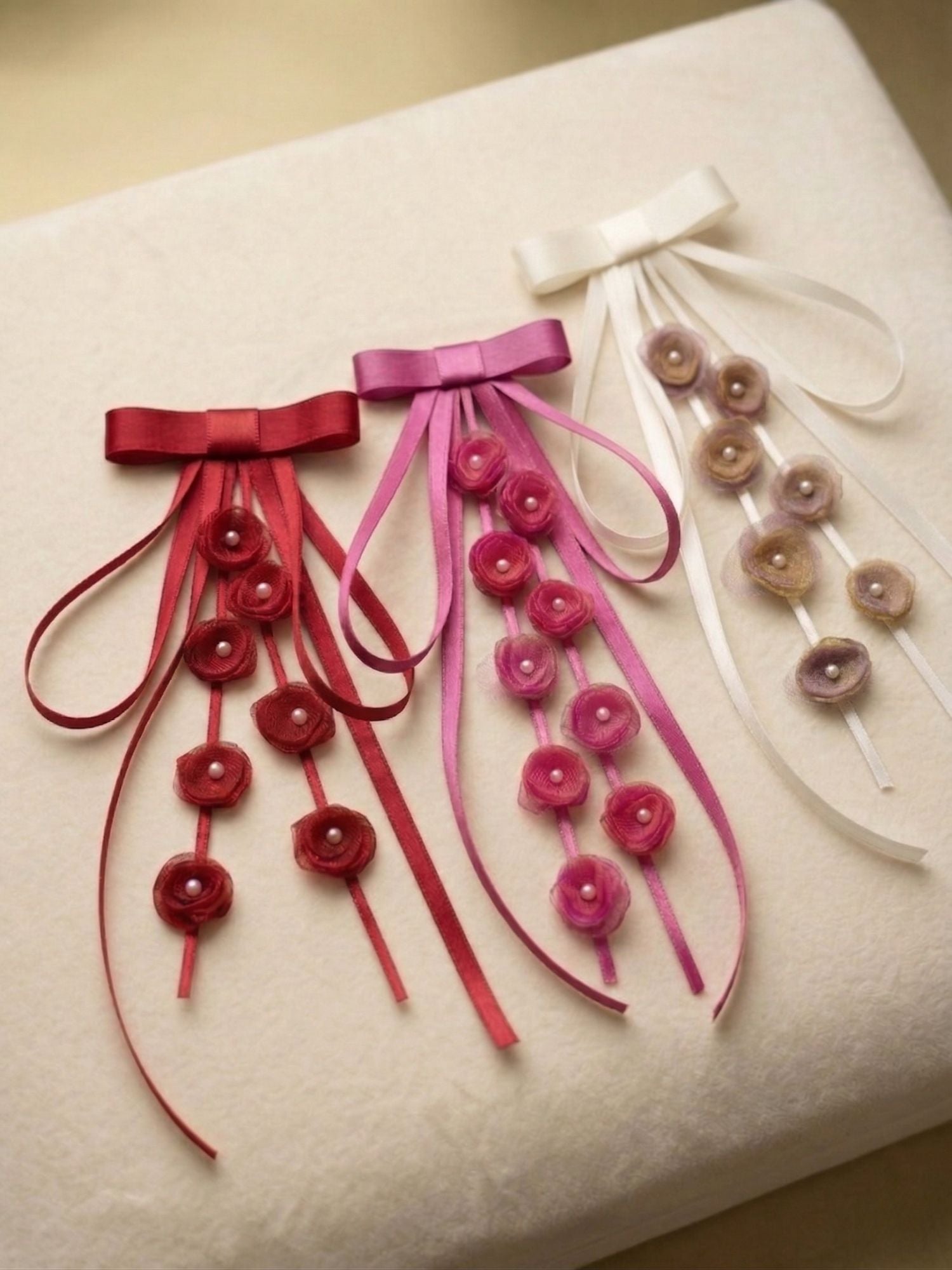 Floral Bow Clip