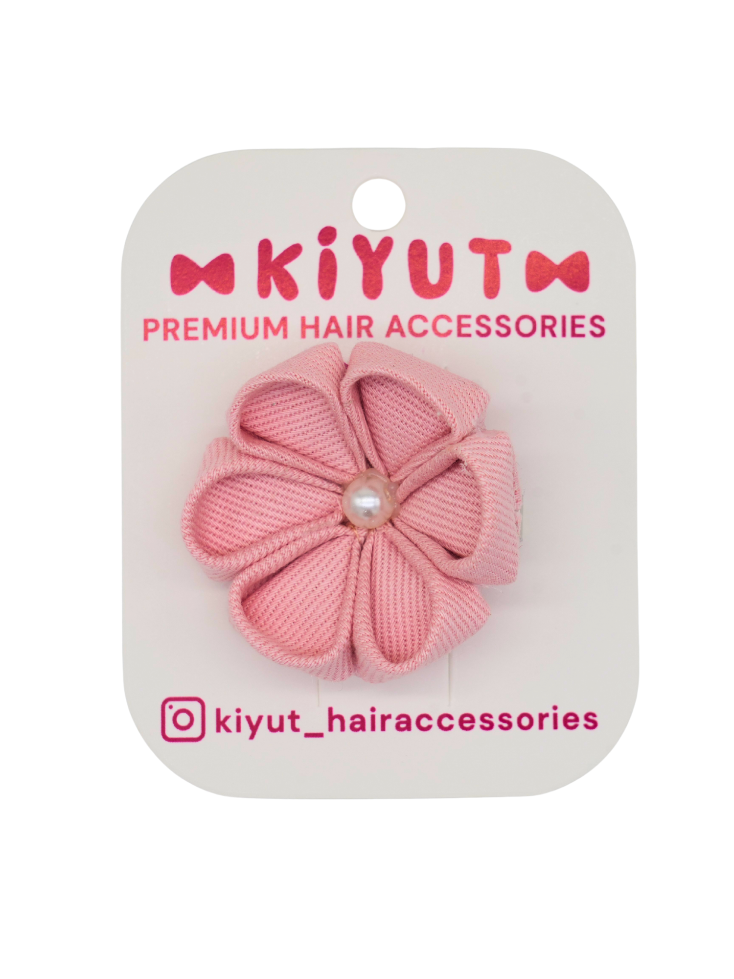 Set of two pink hair clips