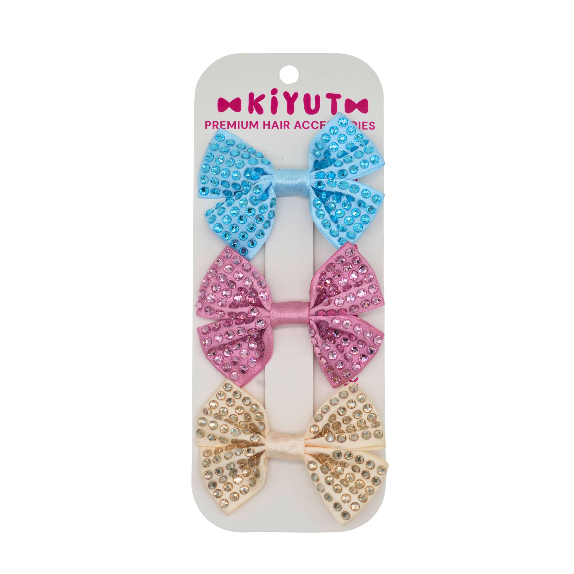 Set of three hair bows