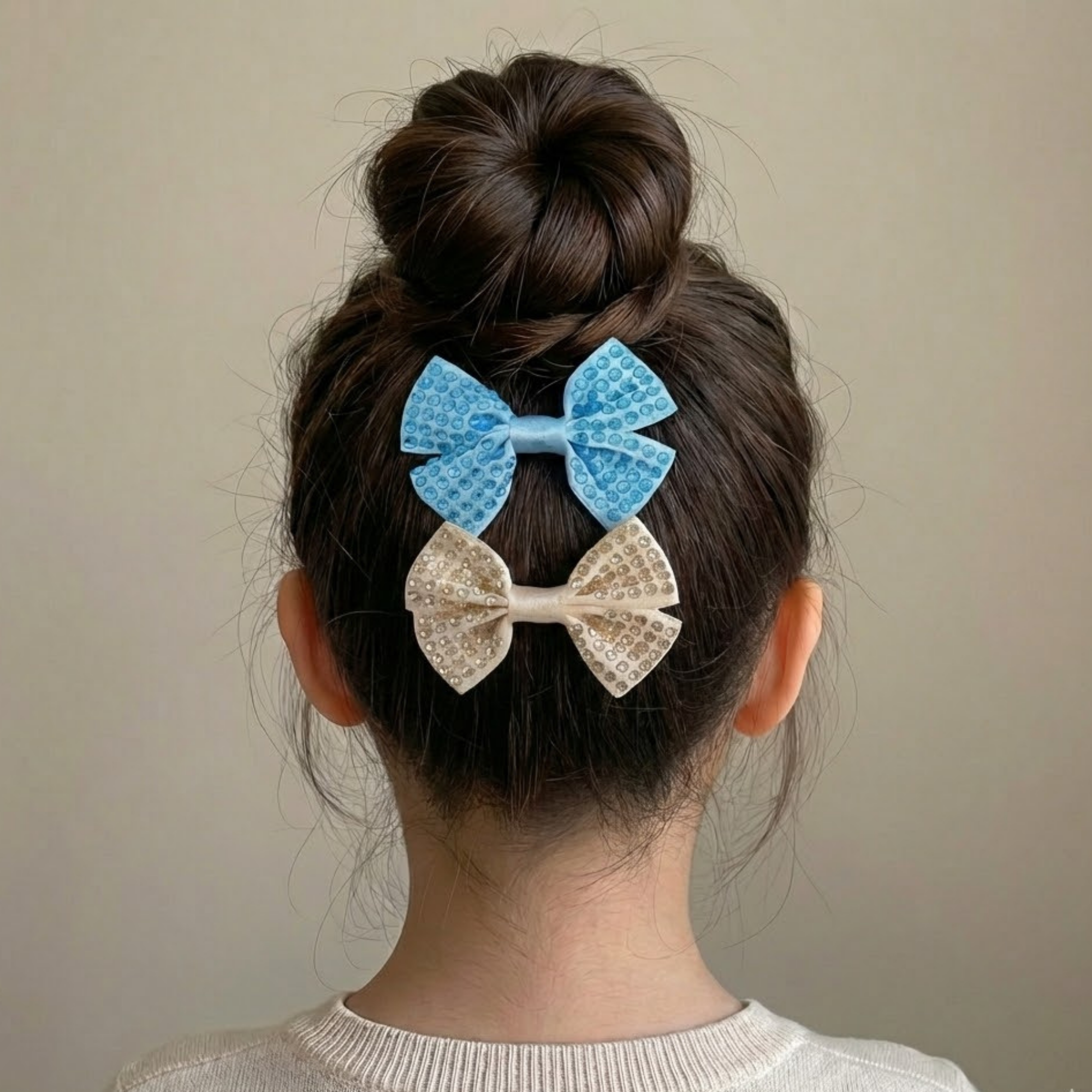 Set of three hair bows