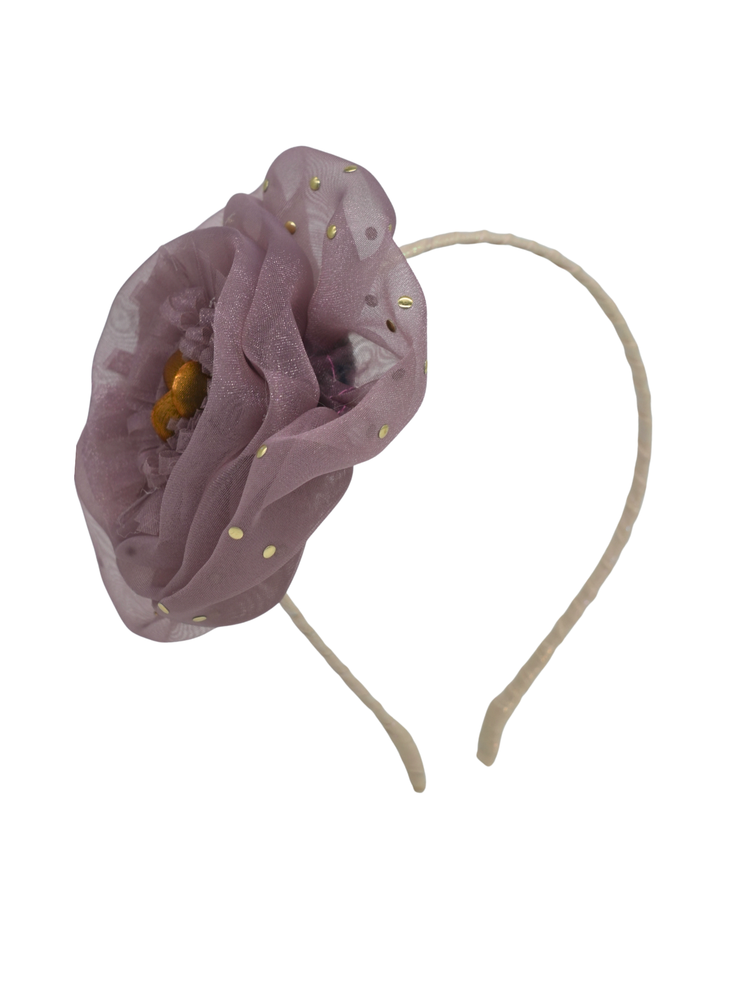 Lavender Organza Peony Headband