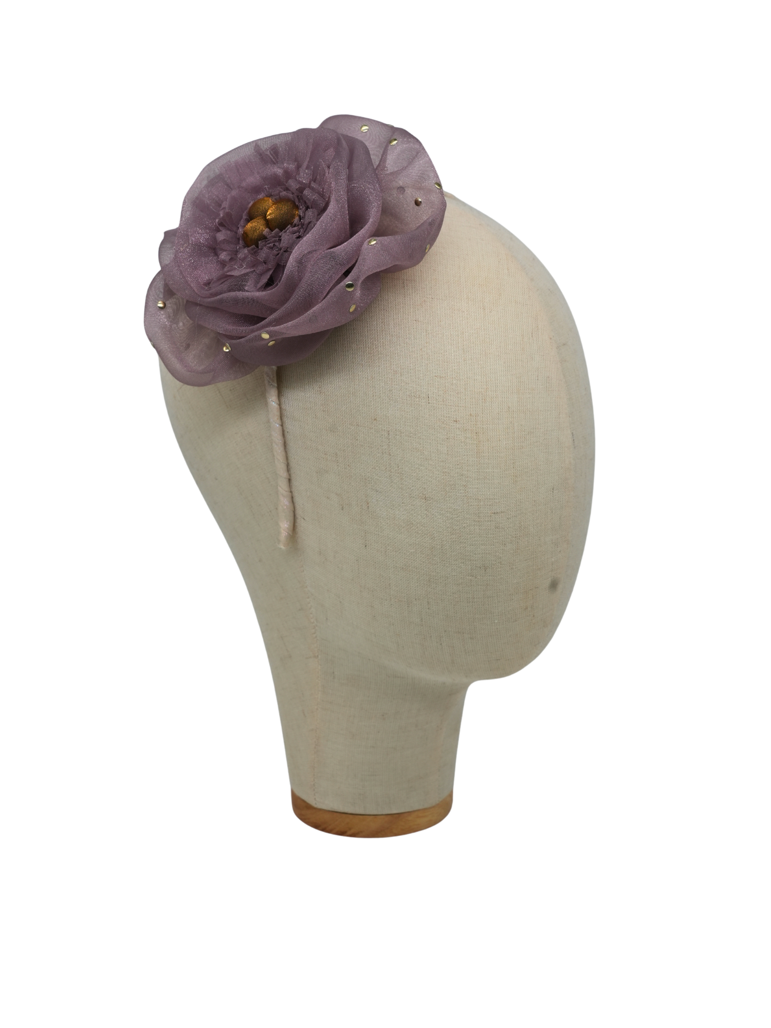 Lavender Organza Peony Headband