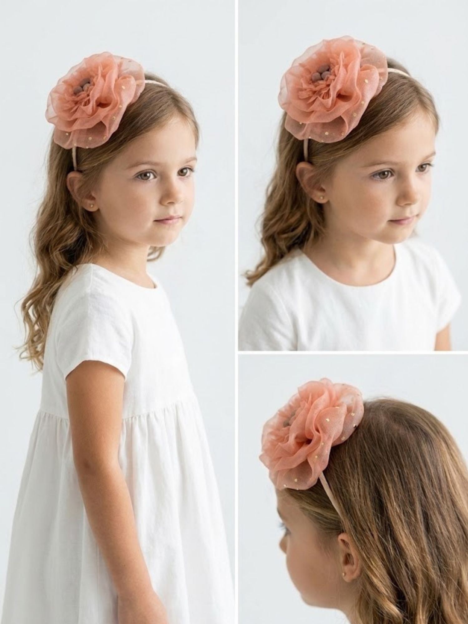 Organza Peony Hairband