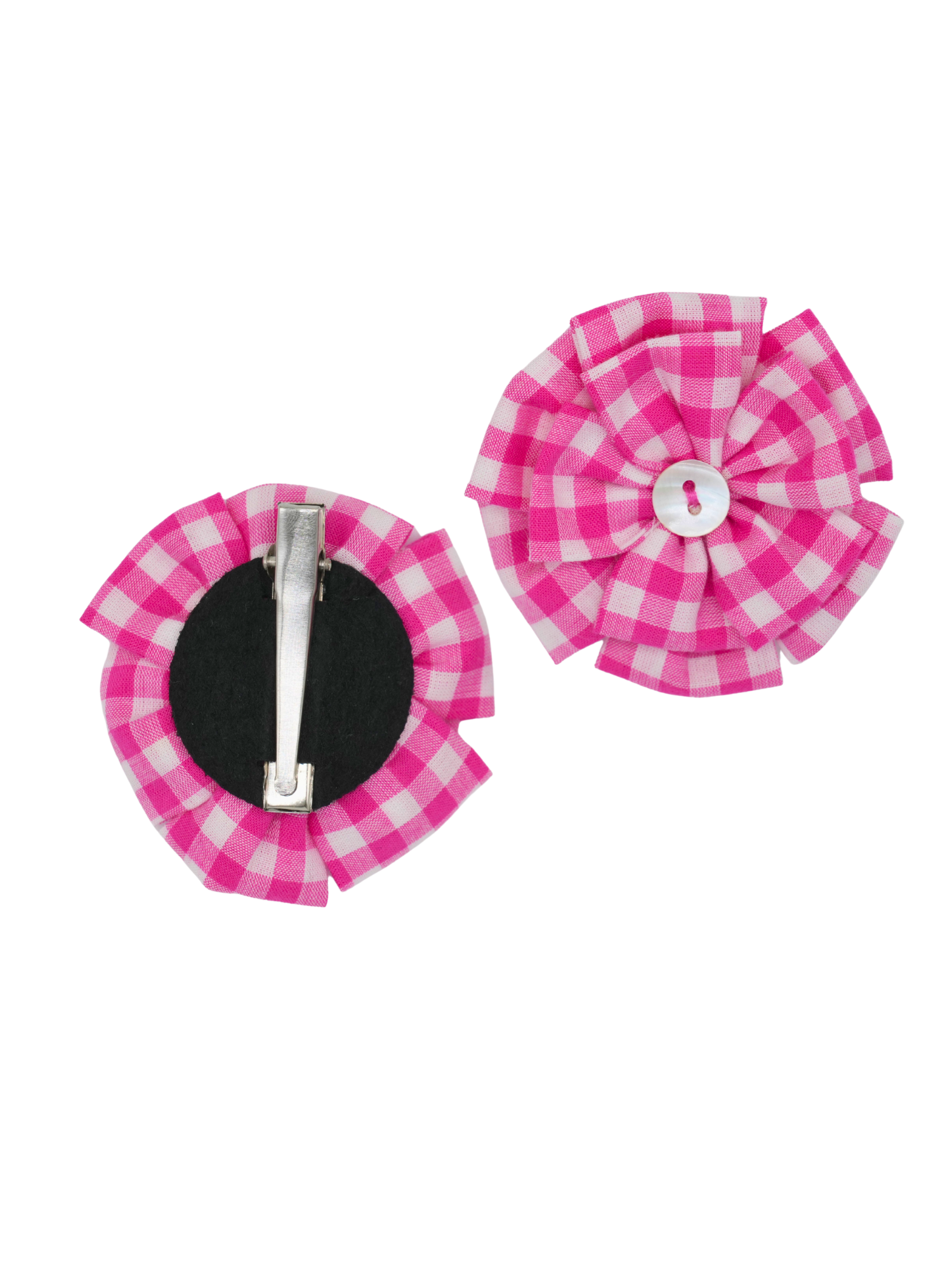 Set of Two Pink Hair Clips