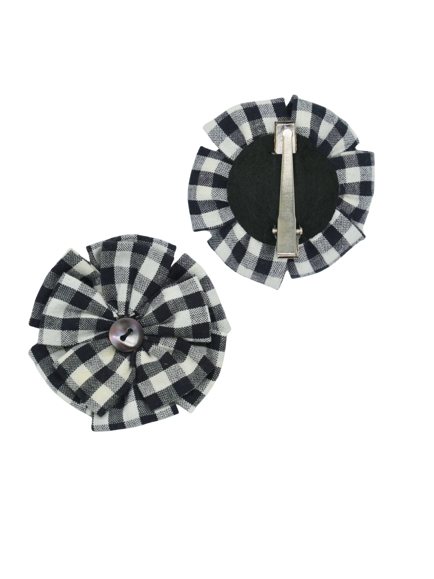 Set of Two Black Hair Clips