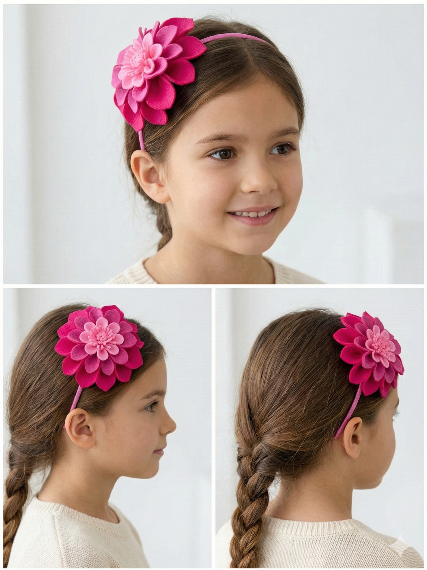 Felt Dhalia Statement headband