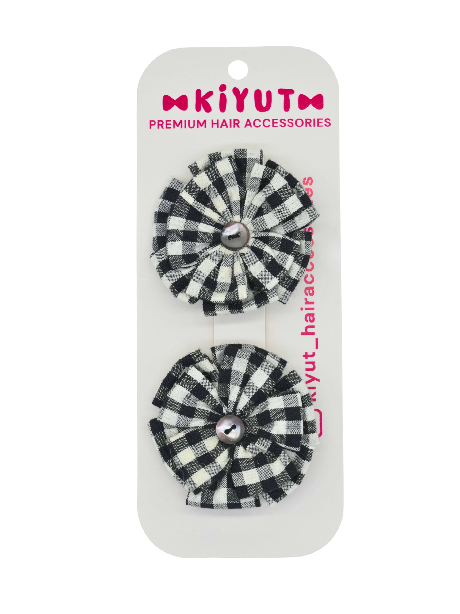 Set of Two Black Hair Clips