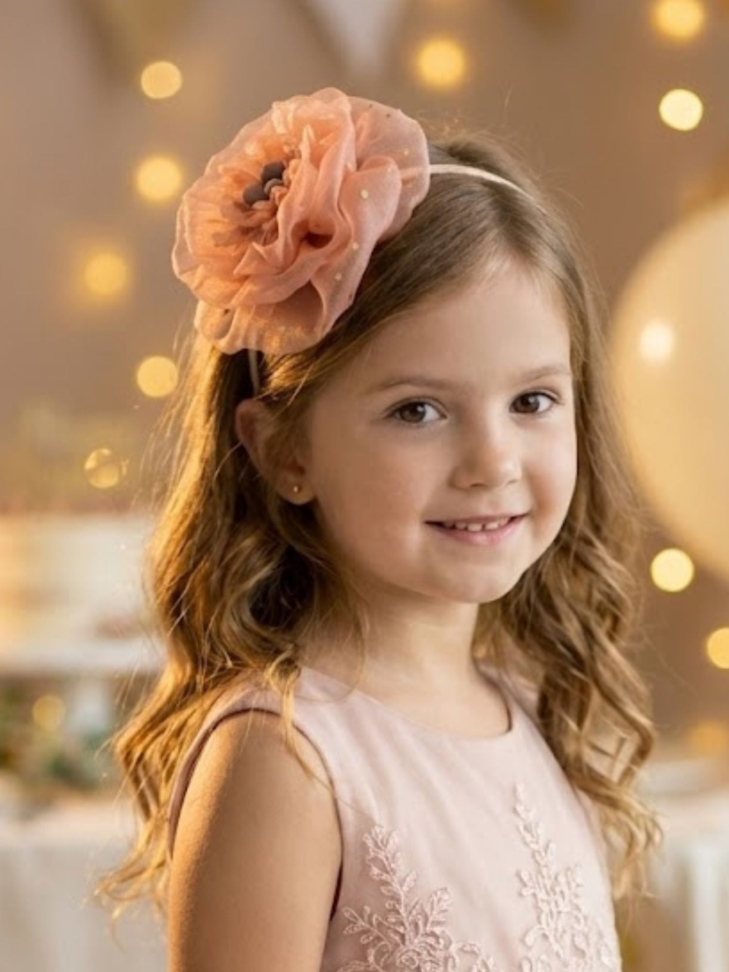 Organza Peony Hairband