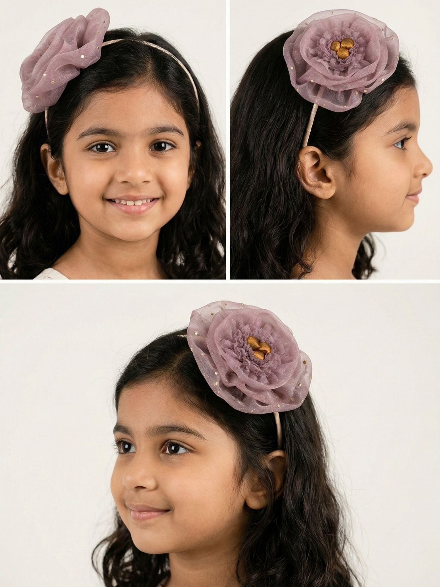 Organza Peony Hairband