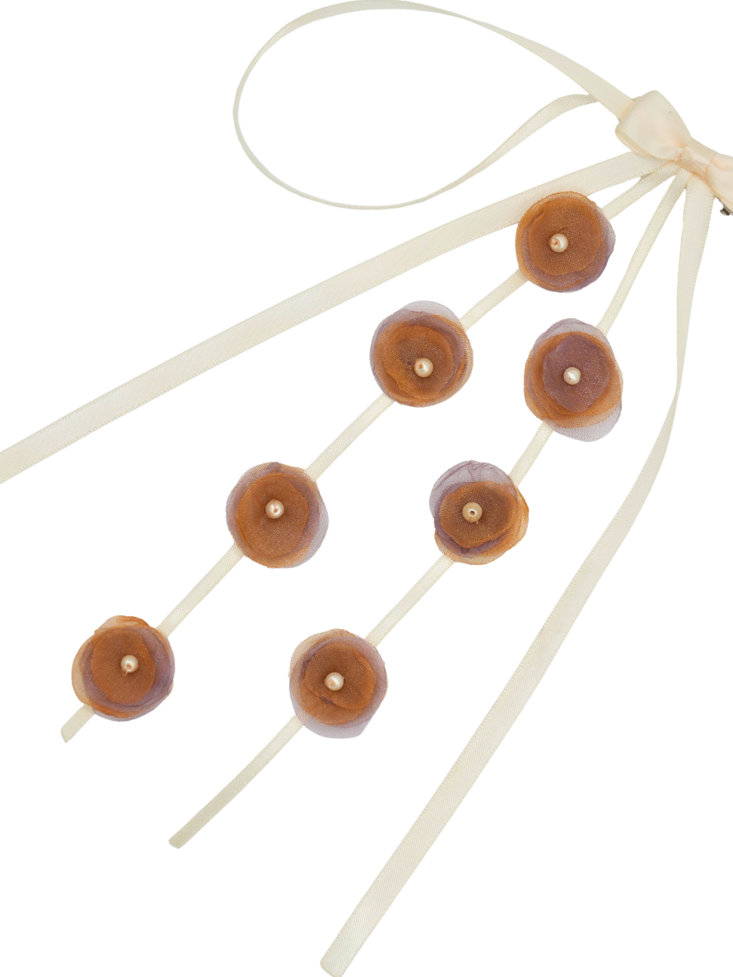 Long Bow Clip – Cream