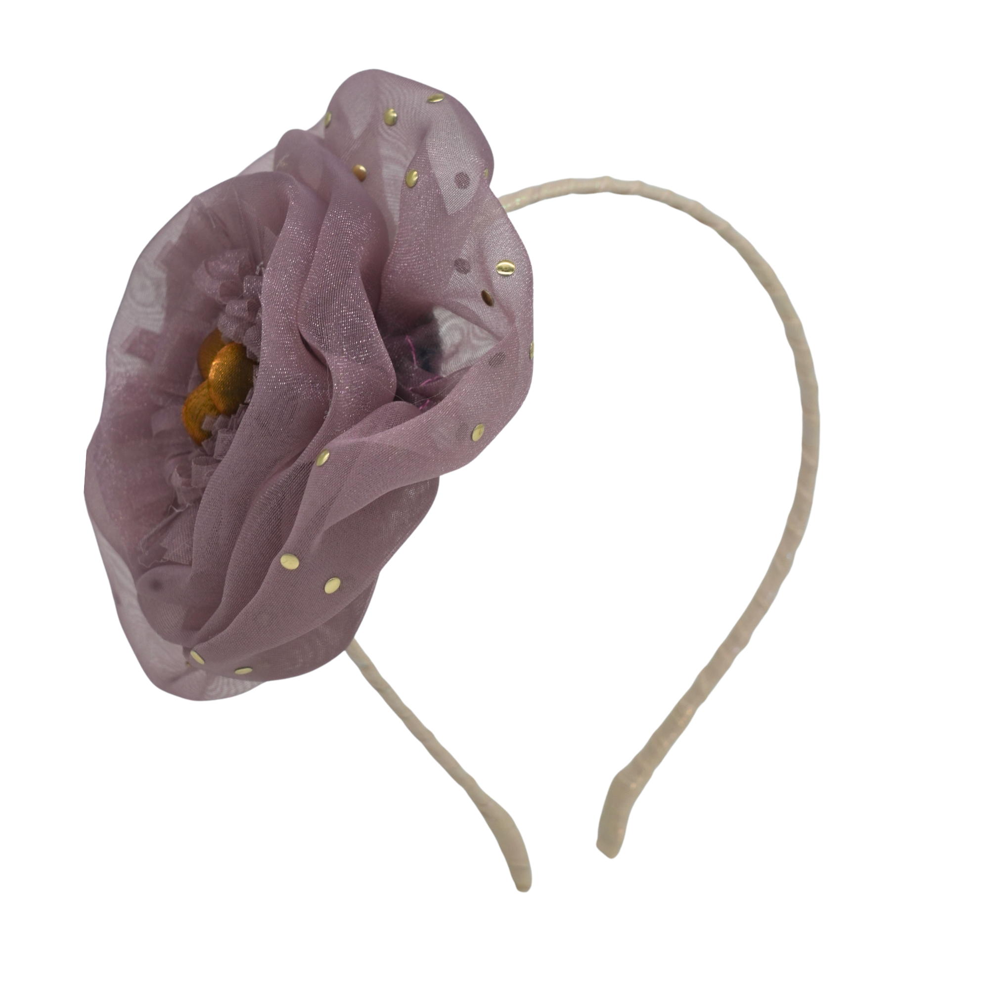 Lavender Organza Peony Headband