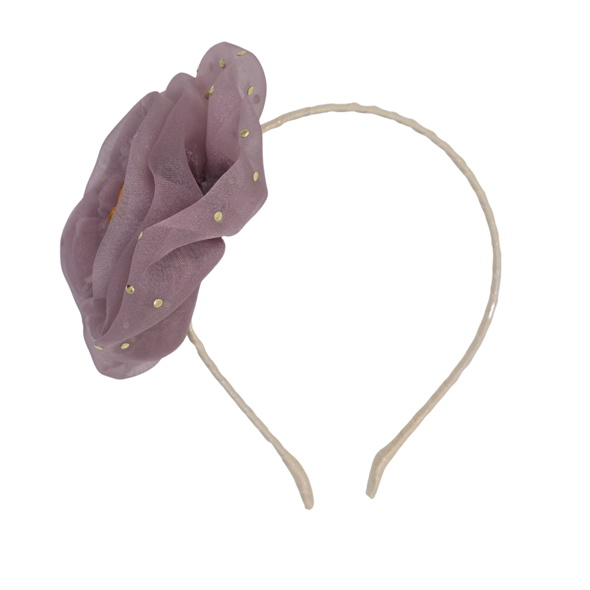 Lavender Organza Peony Headband