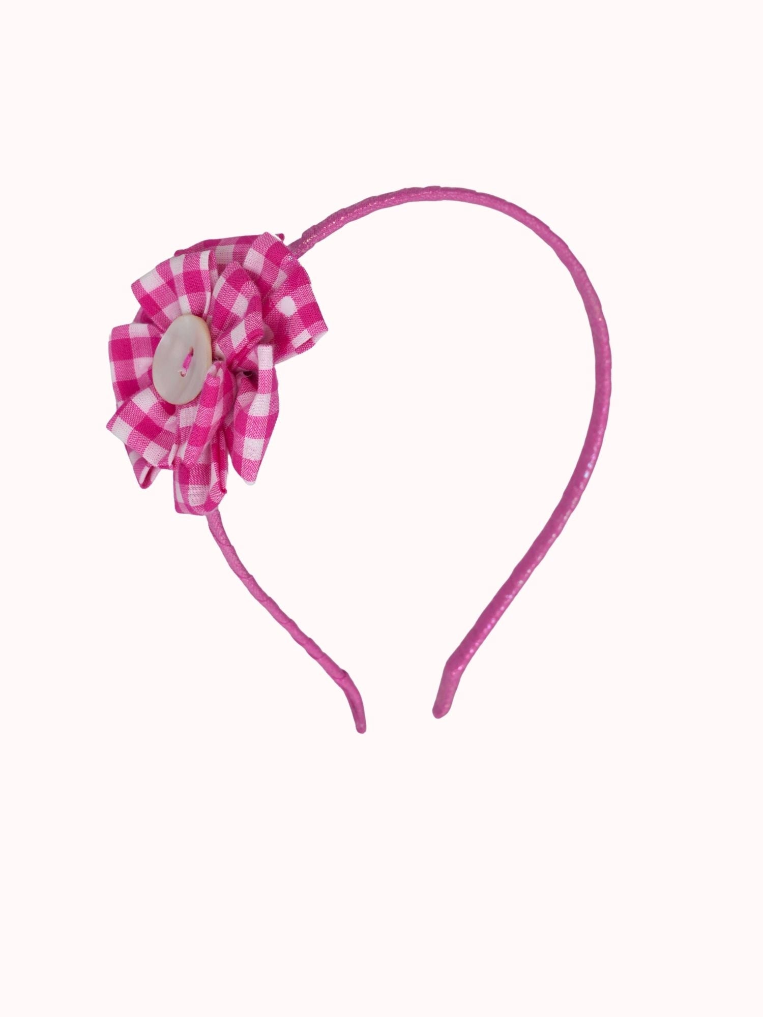 Check Flower Headband