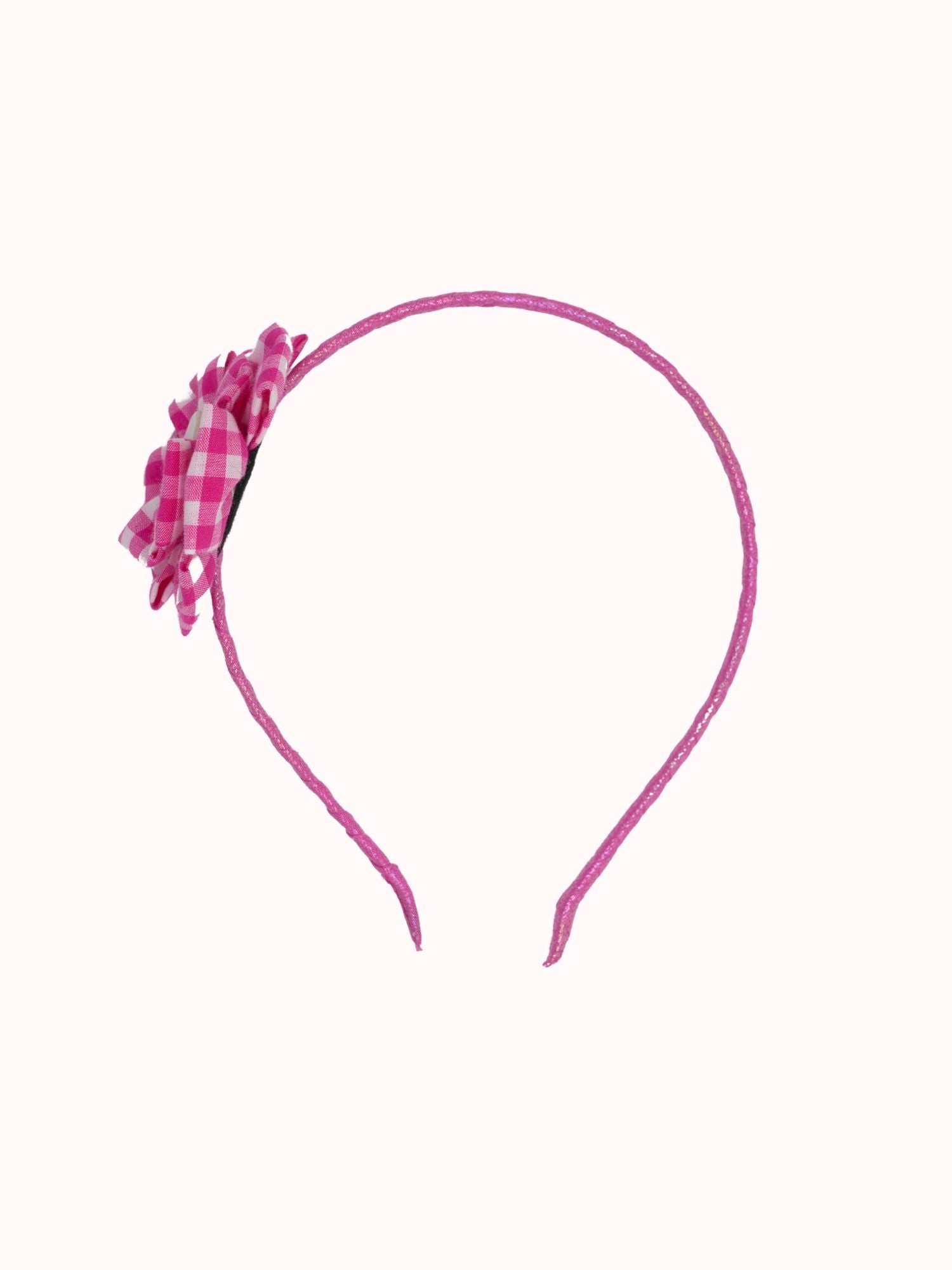 Check Flower Headband