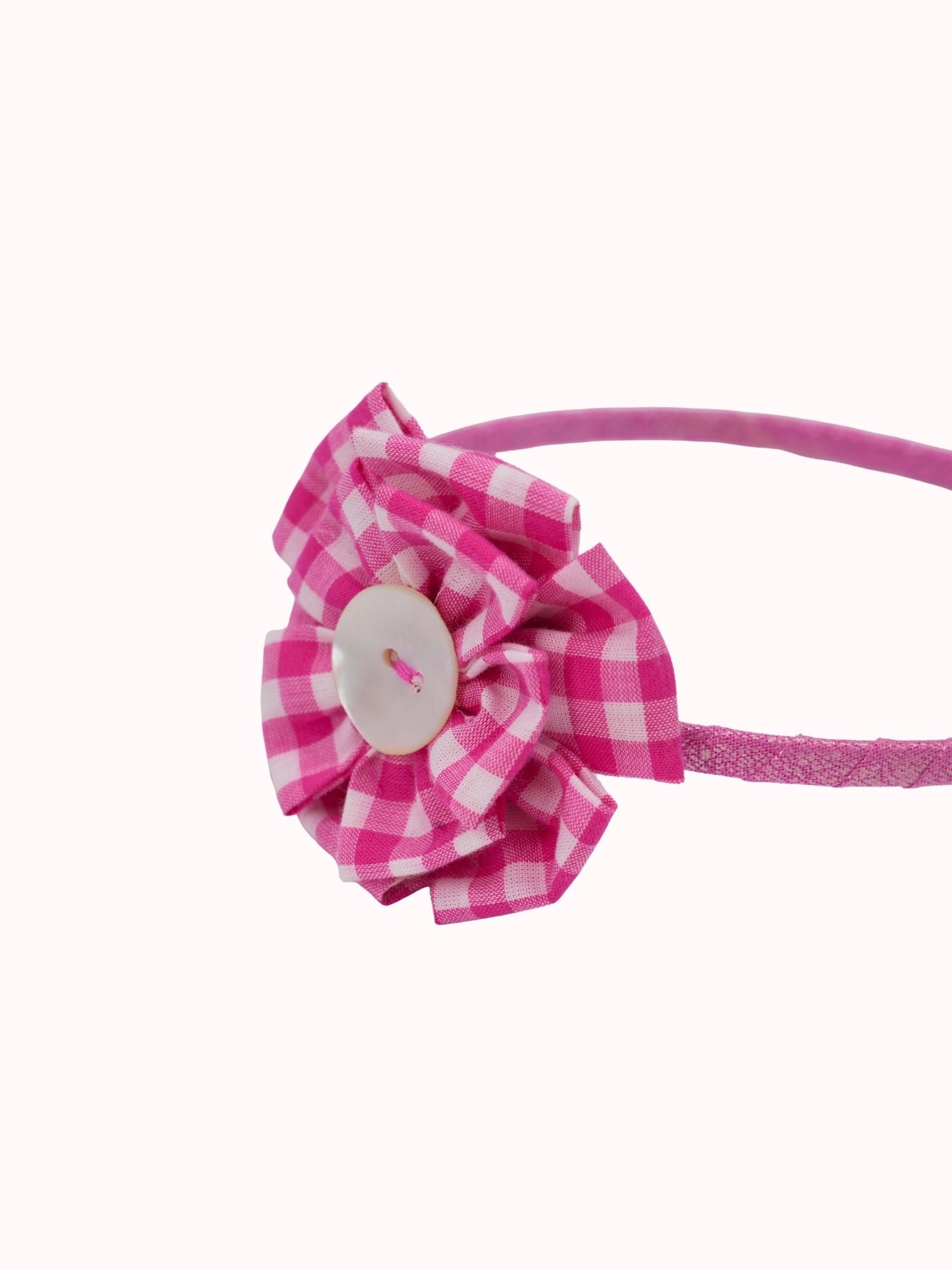 Check Flower Headband