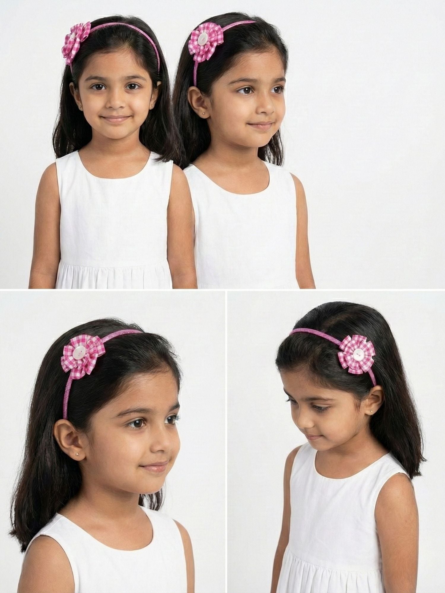 Check Flower Headband