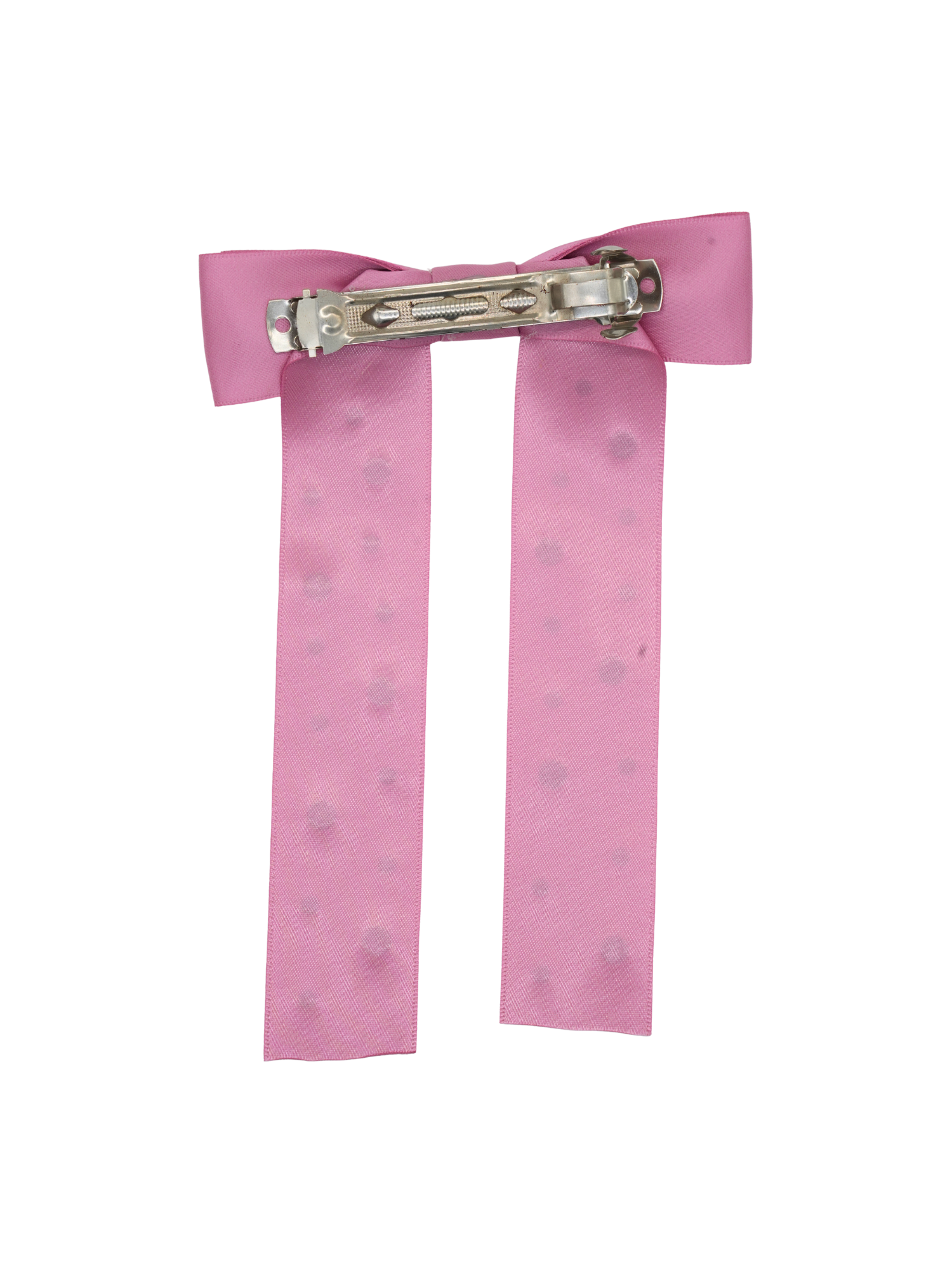 Pink Rhinestone Bow Clip