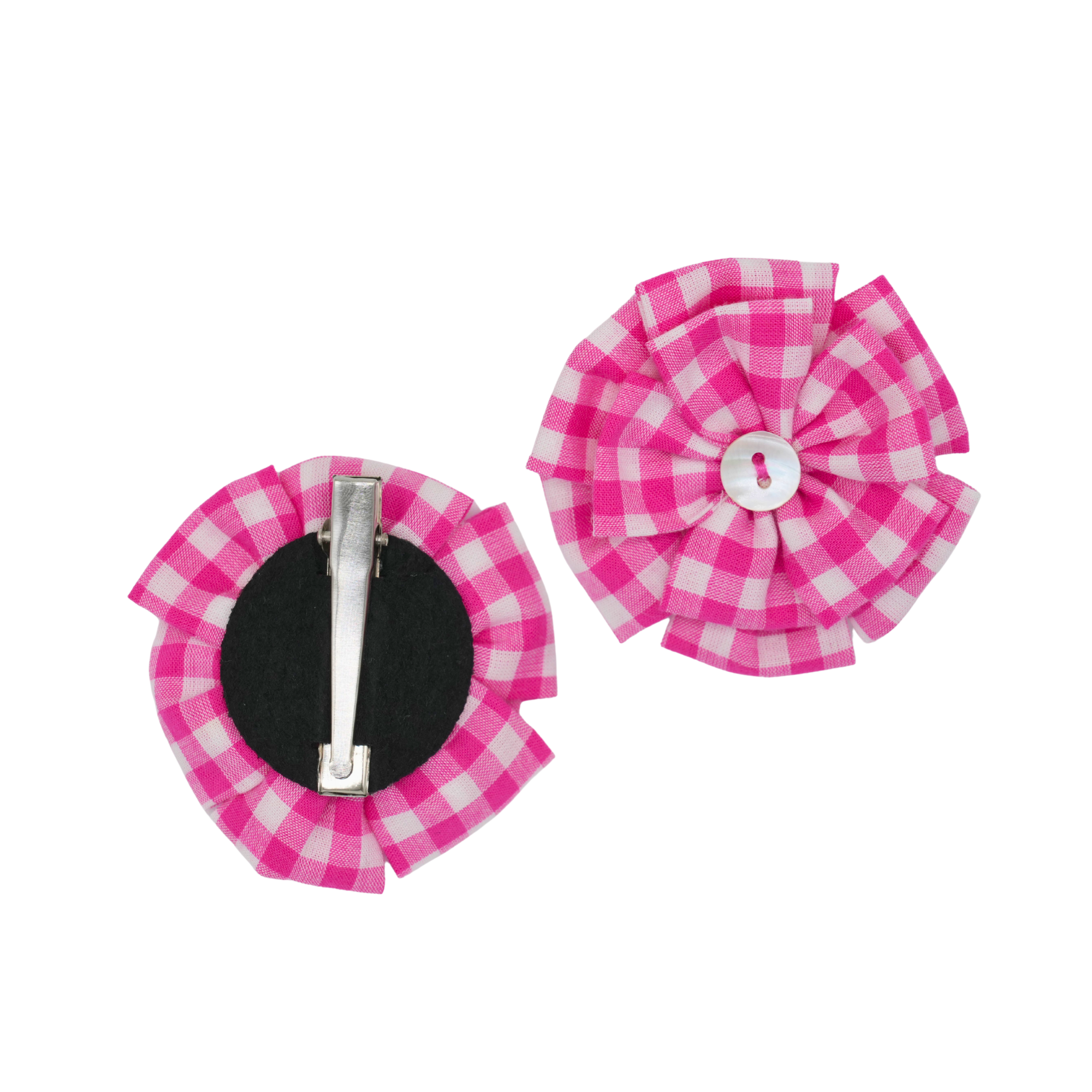 Set of Two Pink Hair Clips