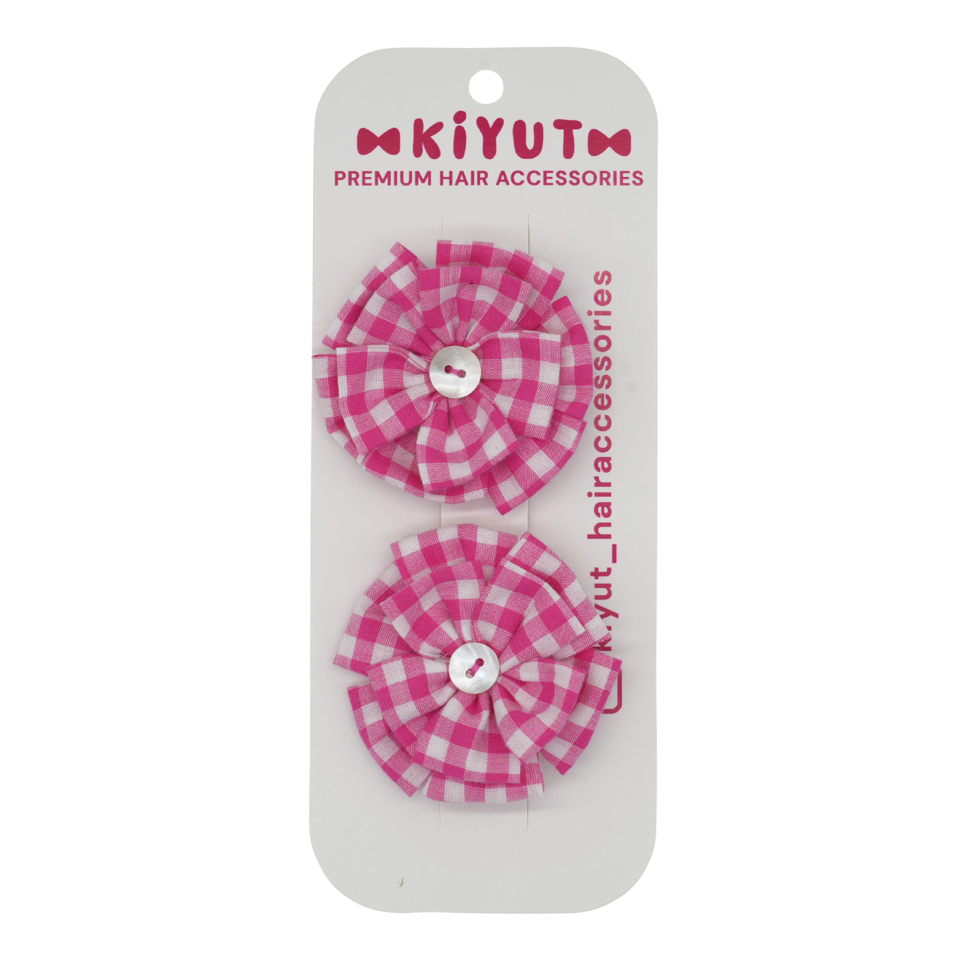 Set of Two Pink Hair Clips