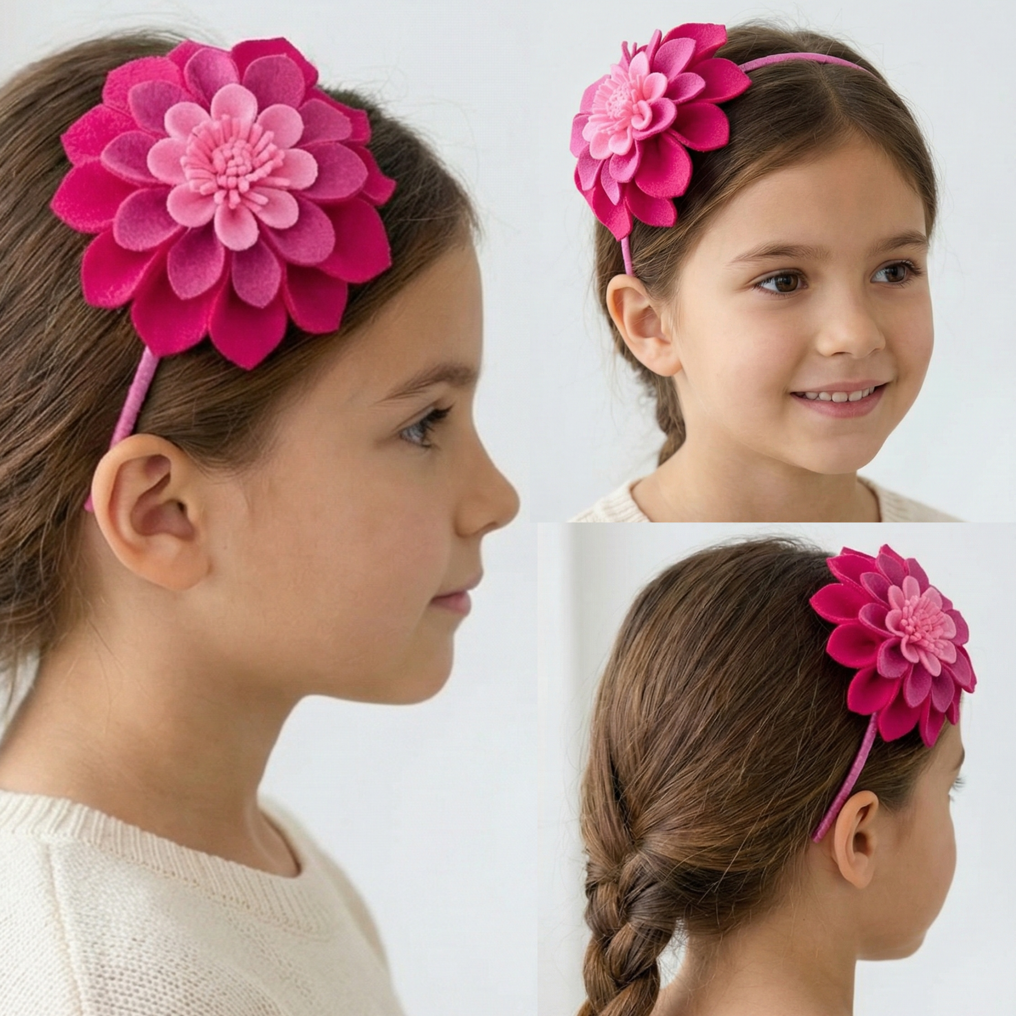 Felt Dhalia Statement headband