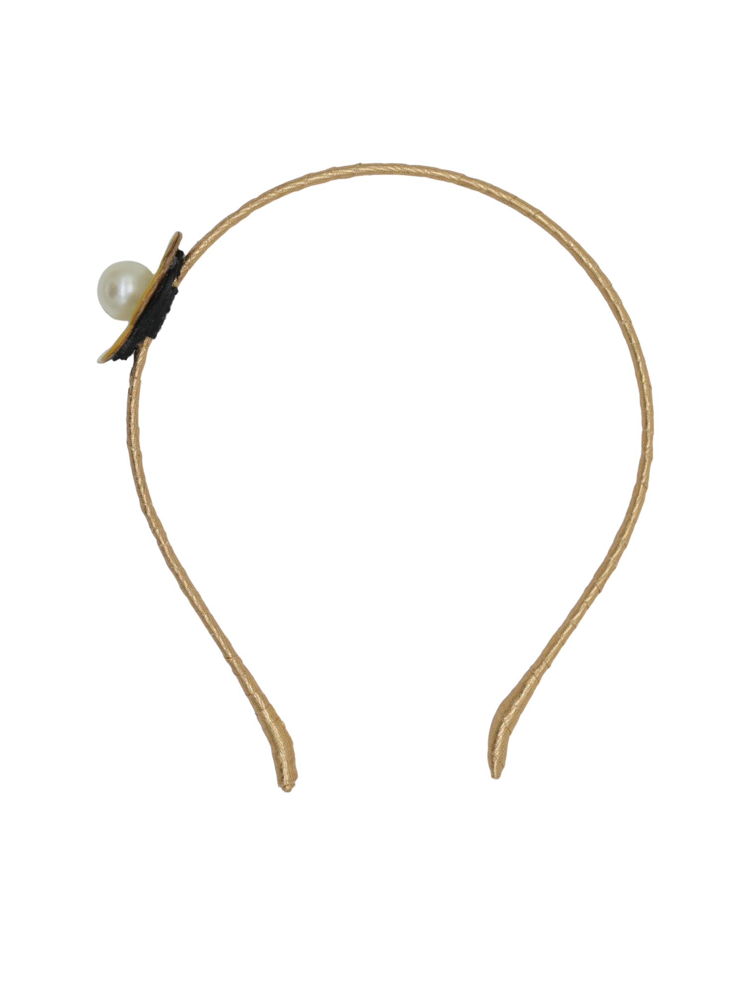 Pearl Flower Skinny Headband