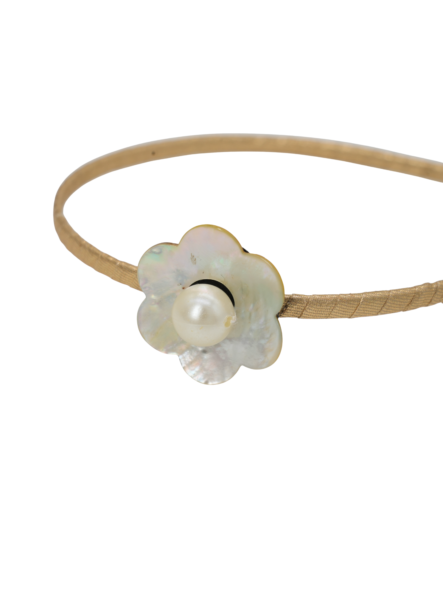 Pearl Flower Skinny Headband